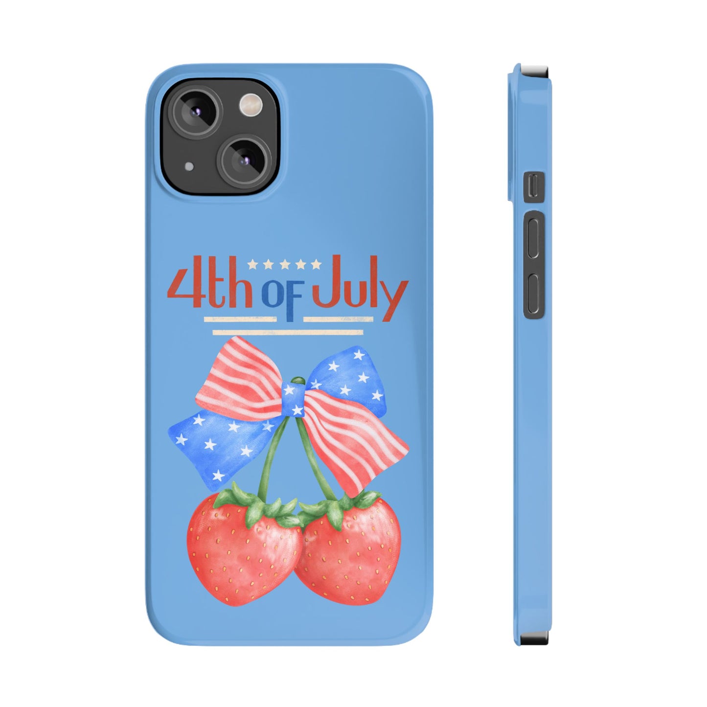 Patriotic Slim Phone Cases for 4th of July | Americana Accessories, Summer Gift, Holiday Celebration, Phone Protection