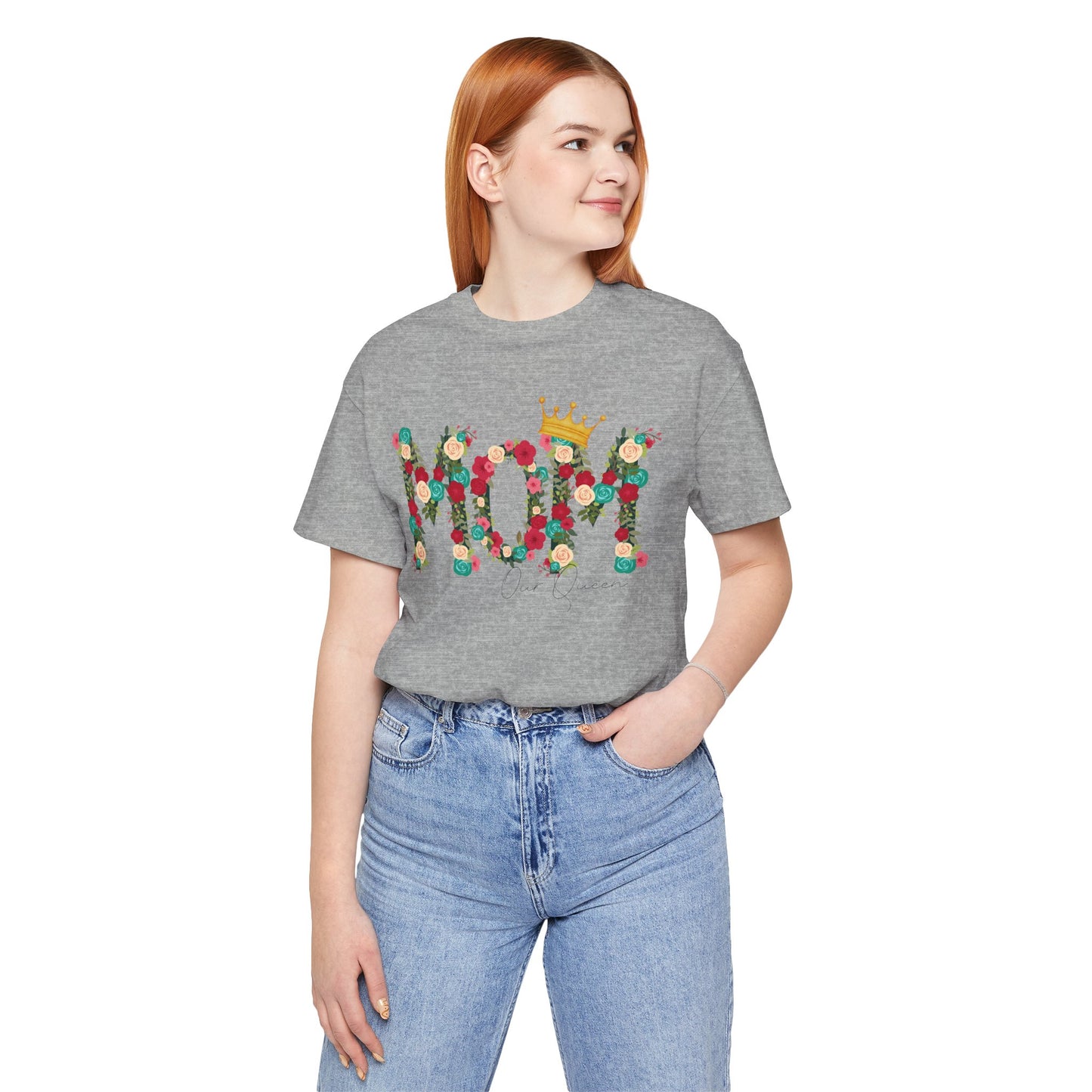 Floral Mom Queen T-Shirt - Mother's Day Gift