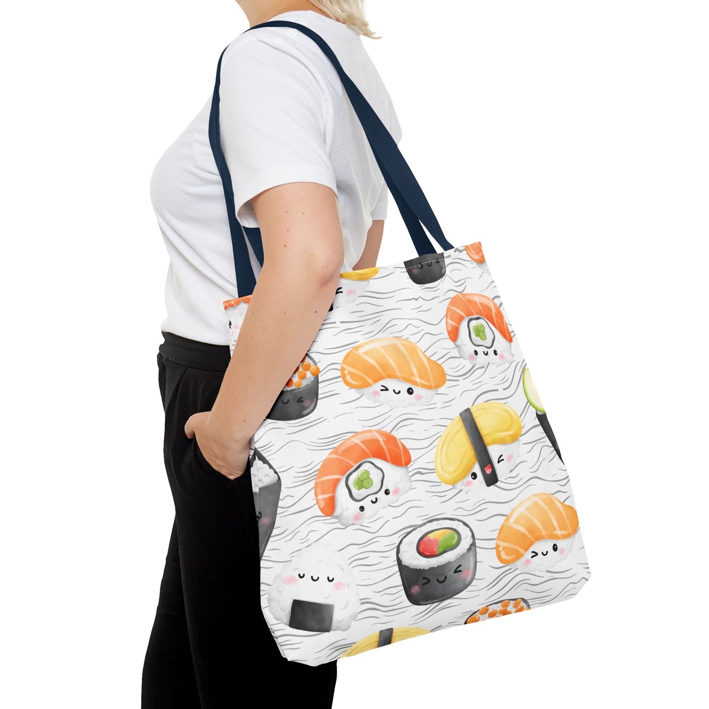 Cute Sushi Pattern Tote Bag - Perfect for Food Lovers