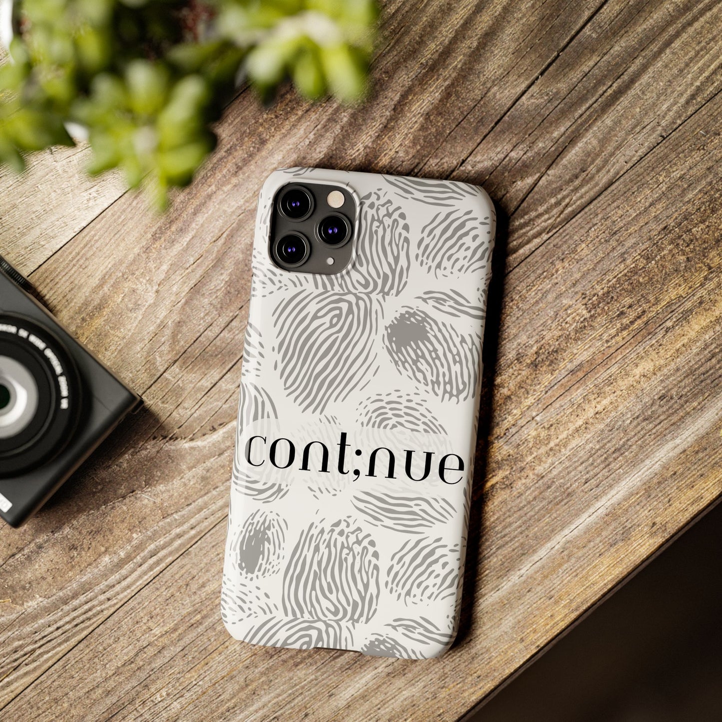 Fingerprint Design Slim Phone Case