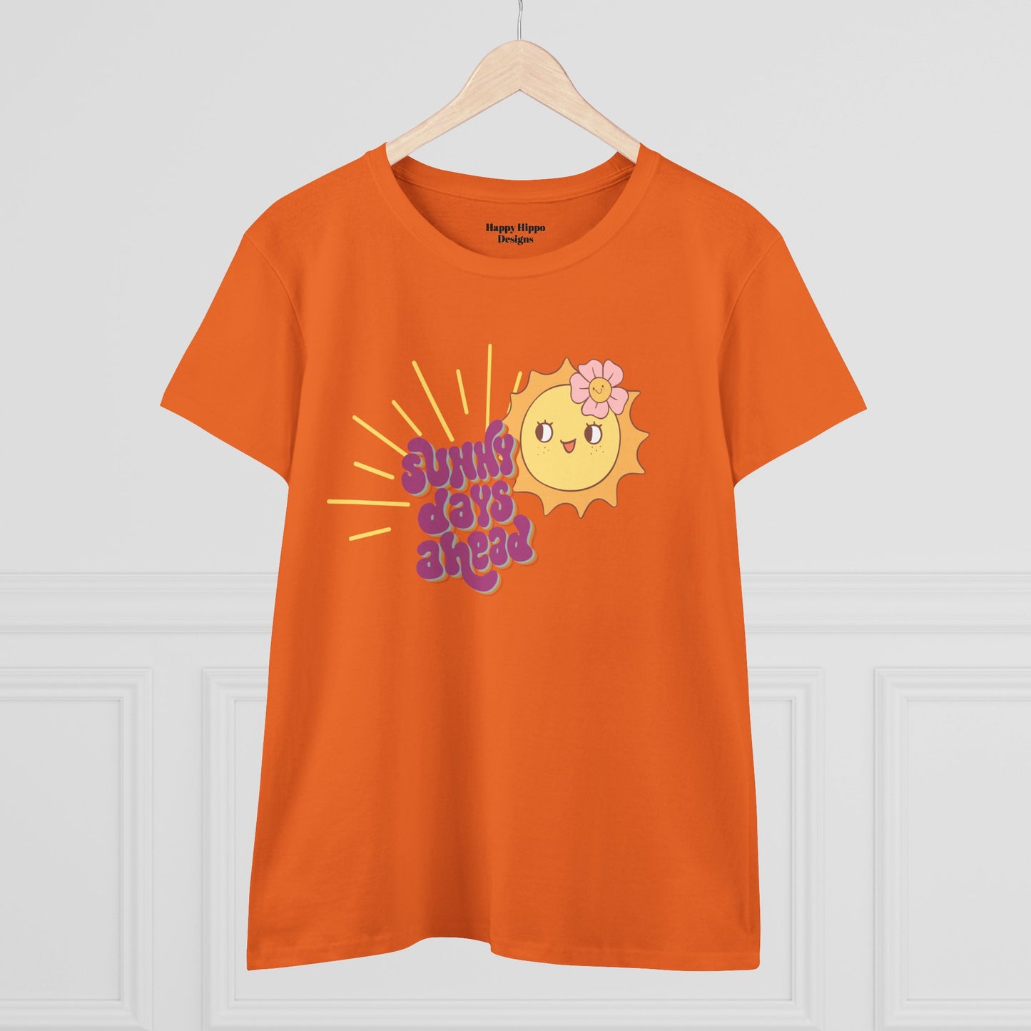 Cotton Tee - Sunny Days Ahead Cute Graphic T-Shirt for Summer Vibes