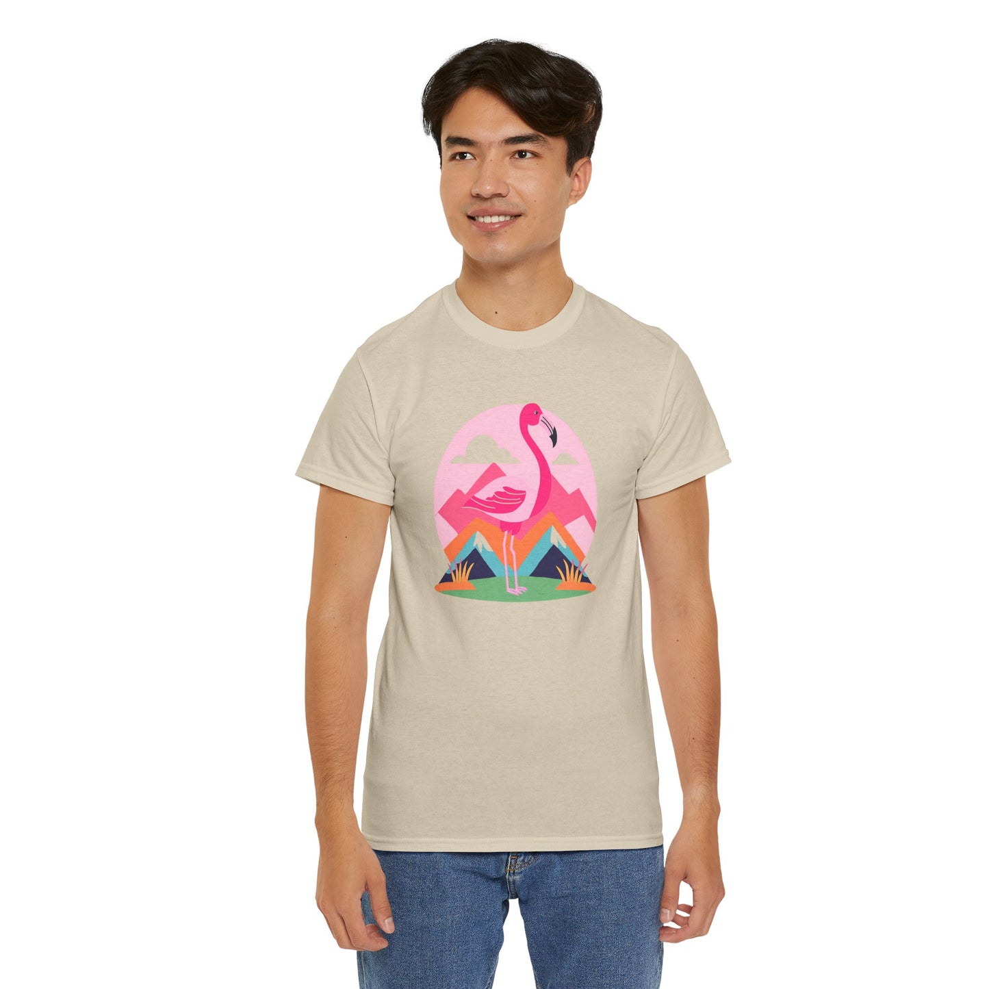 Flamingo Tee- Cotton T-shirt