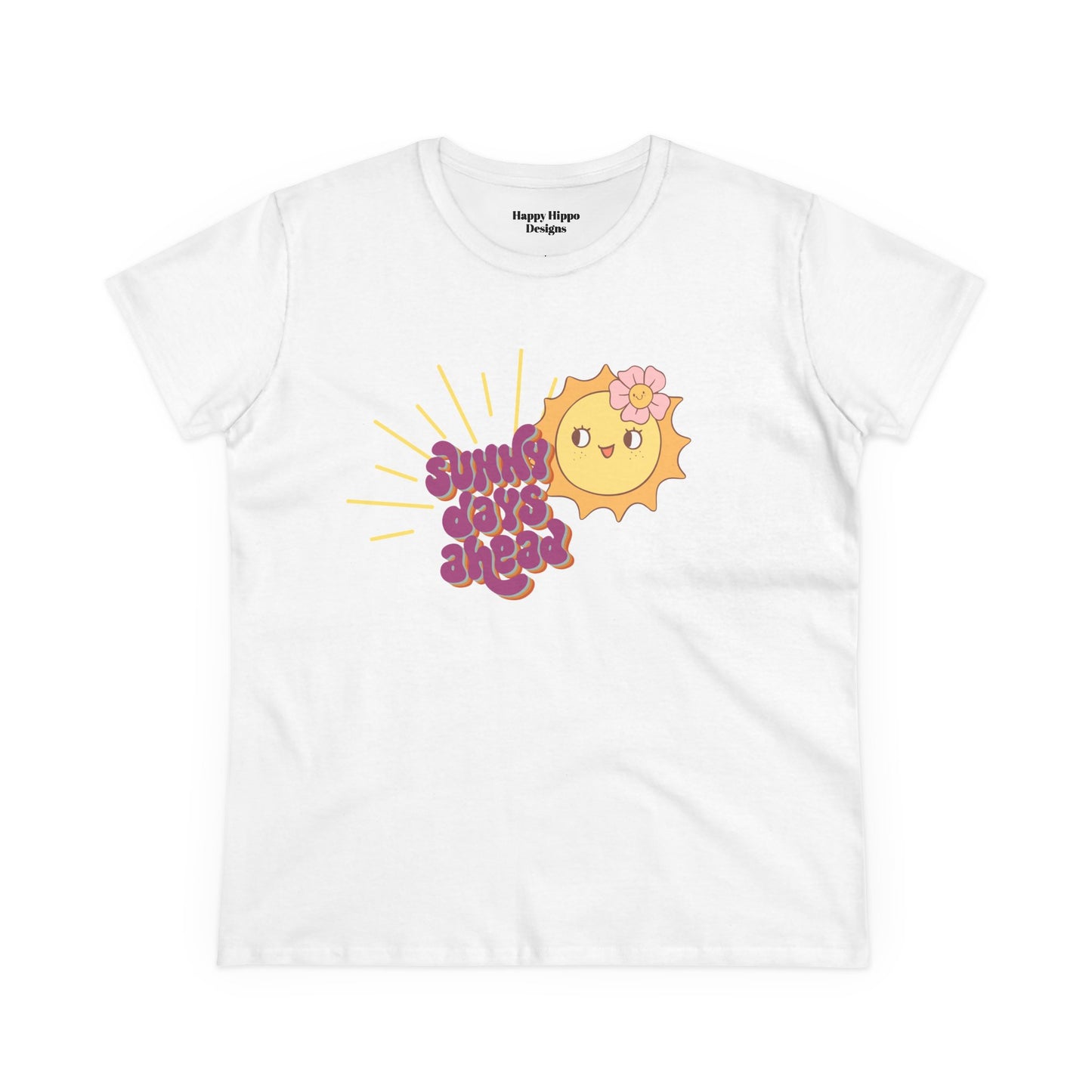 Cotton Tee - Sunny Days Ahead Cute Graphic T-Shirt for Summer Vibes