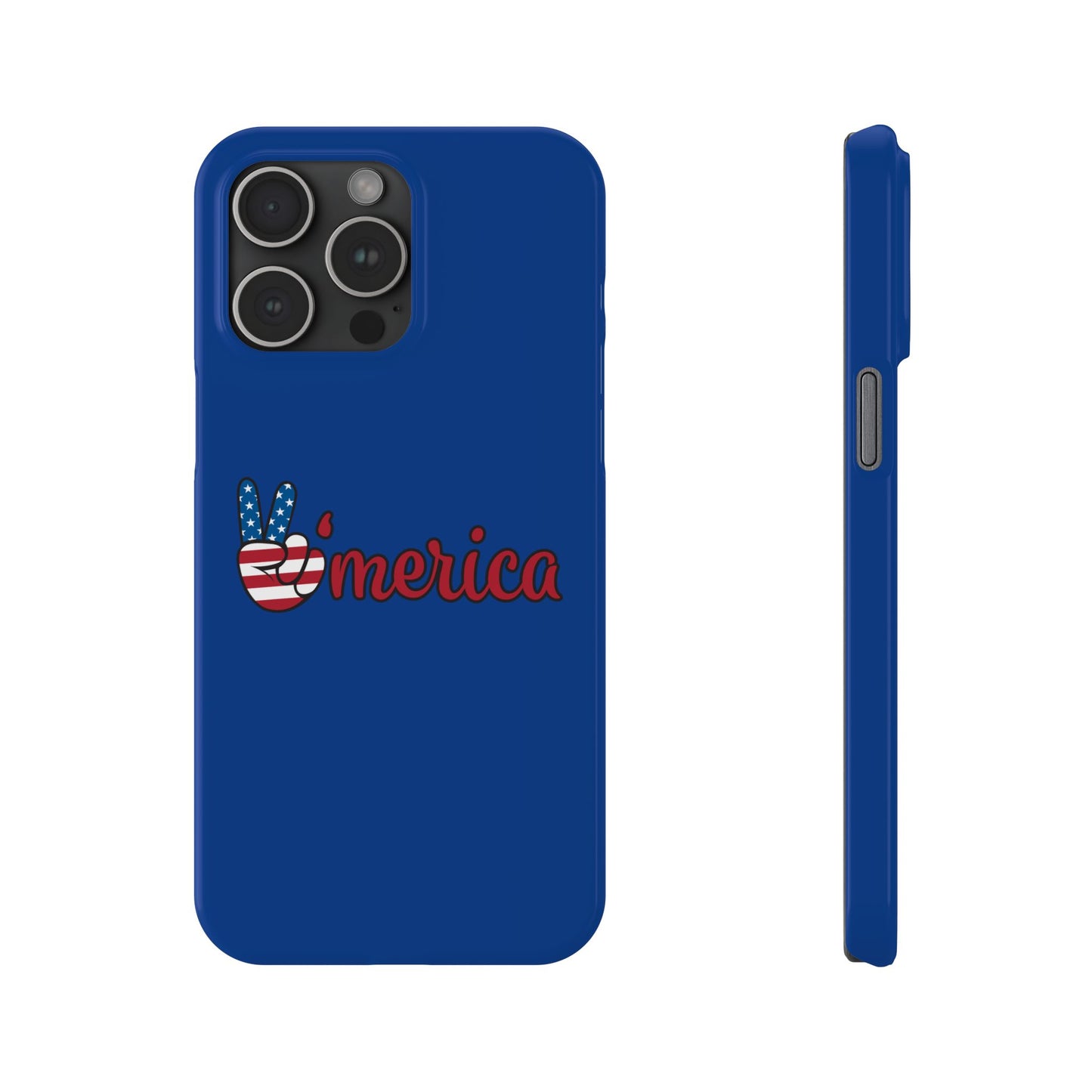Slim Phone Case - 'Merica Design, Patriotic Phone Cover for Independence Day, 4th of July, USA Pride, Gift for Americans