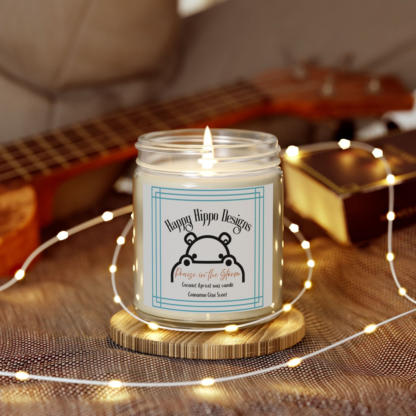 Scented Candle - Cinnamon Chai - Praise in the Storm-Coconut Apricot Wax