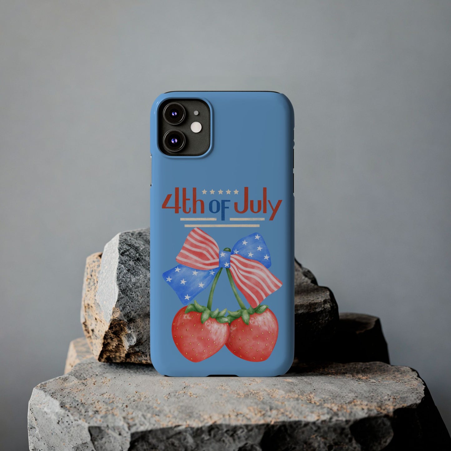 Patriotic Slim Phone Cases for 4th of July | Americana Accessories, Summer Gift, Holiday Celebration, Phone Protection