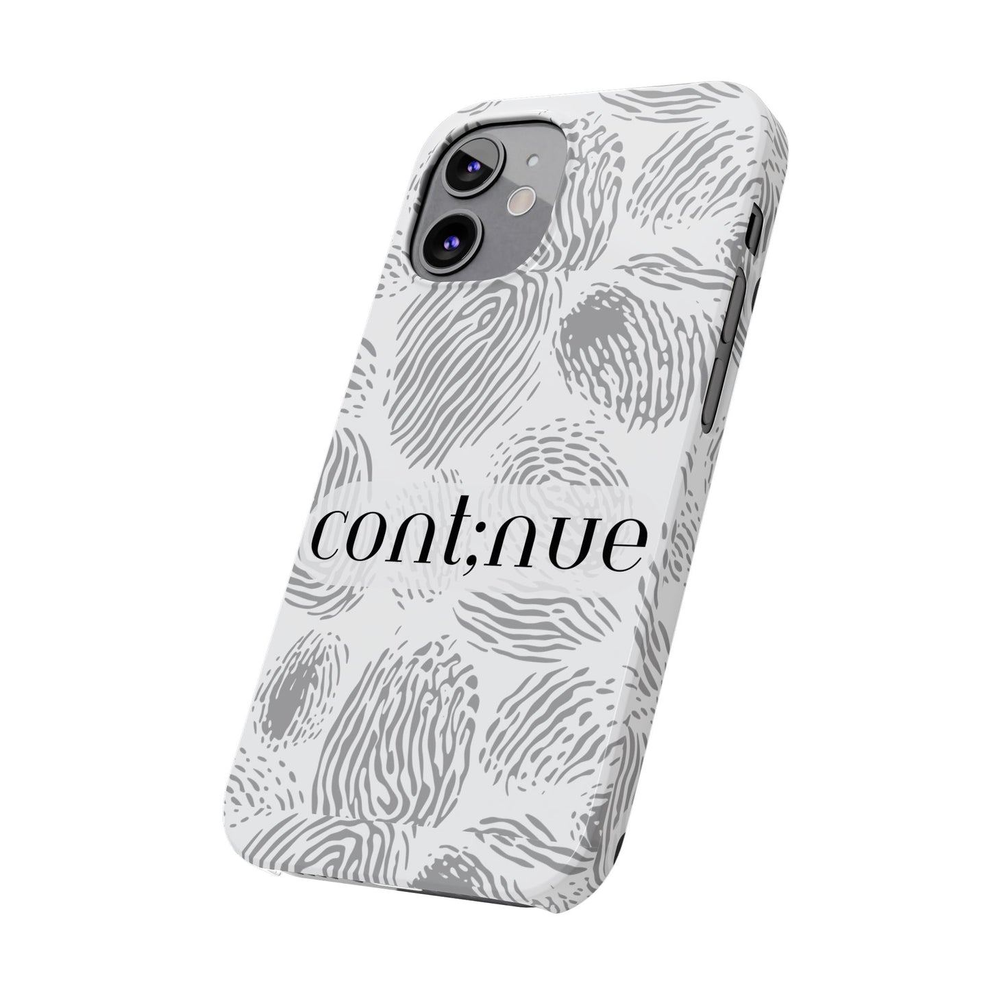 Fingerprint Design Slim Phone Case