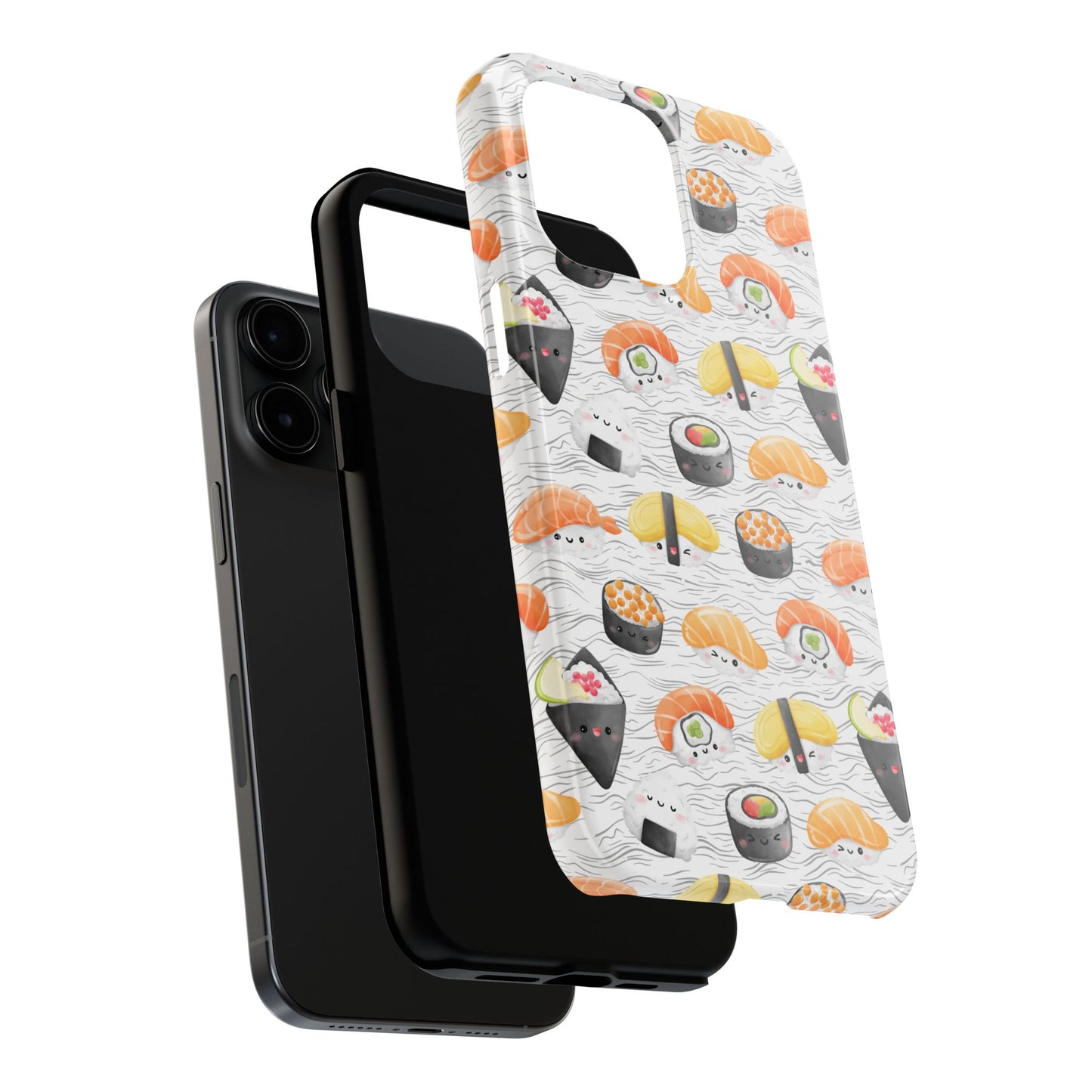 Cute Sushi Tough Phone Case - Durable and Stylish Design for Food Lovers