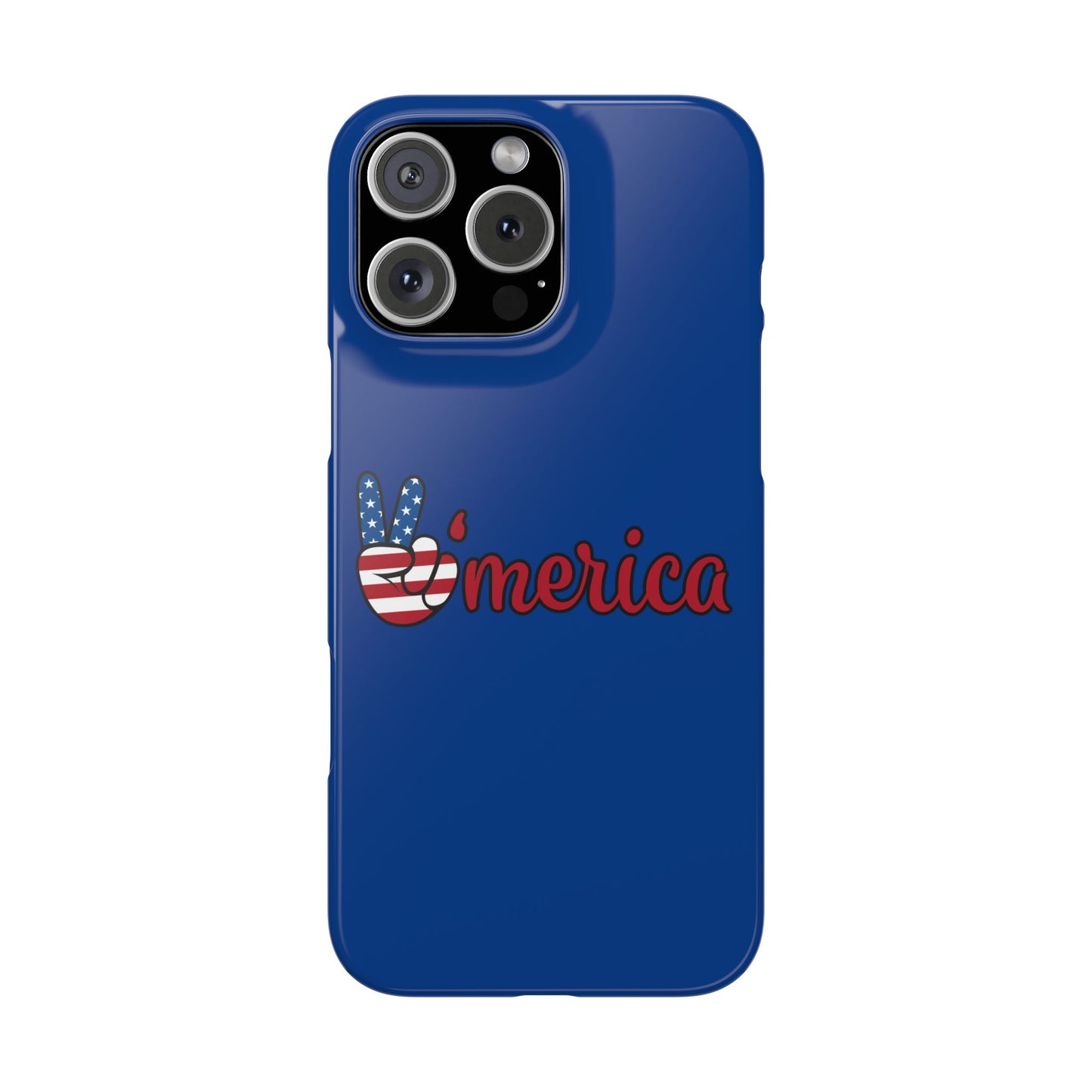 Slim Phone Case - 'Merica Design, Patriotic Phone Cover for Independence Day, 4th of July, USA Pride, Gift for Americans