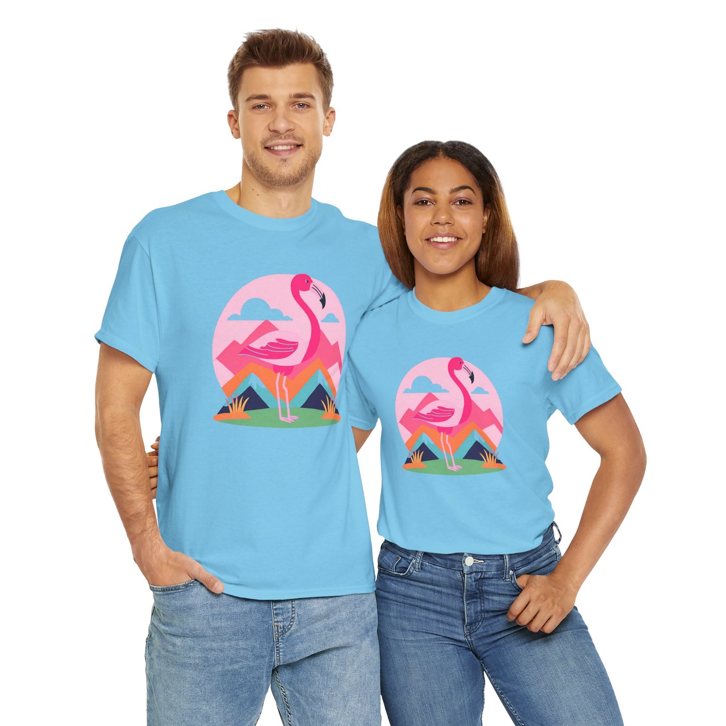 Flamingo Tee- Cotton T-shirt