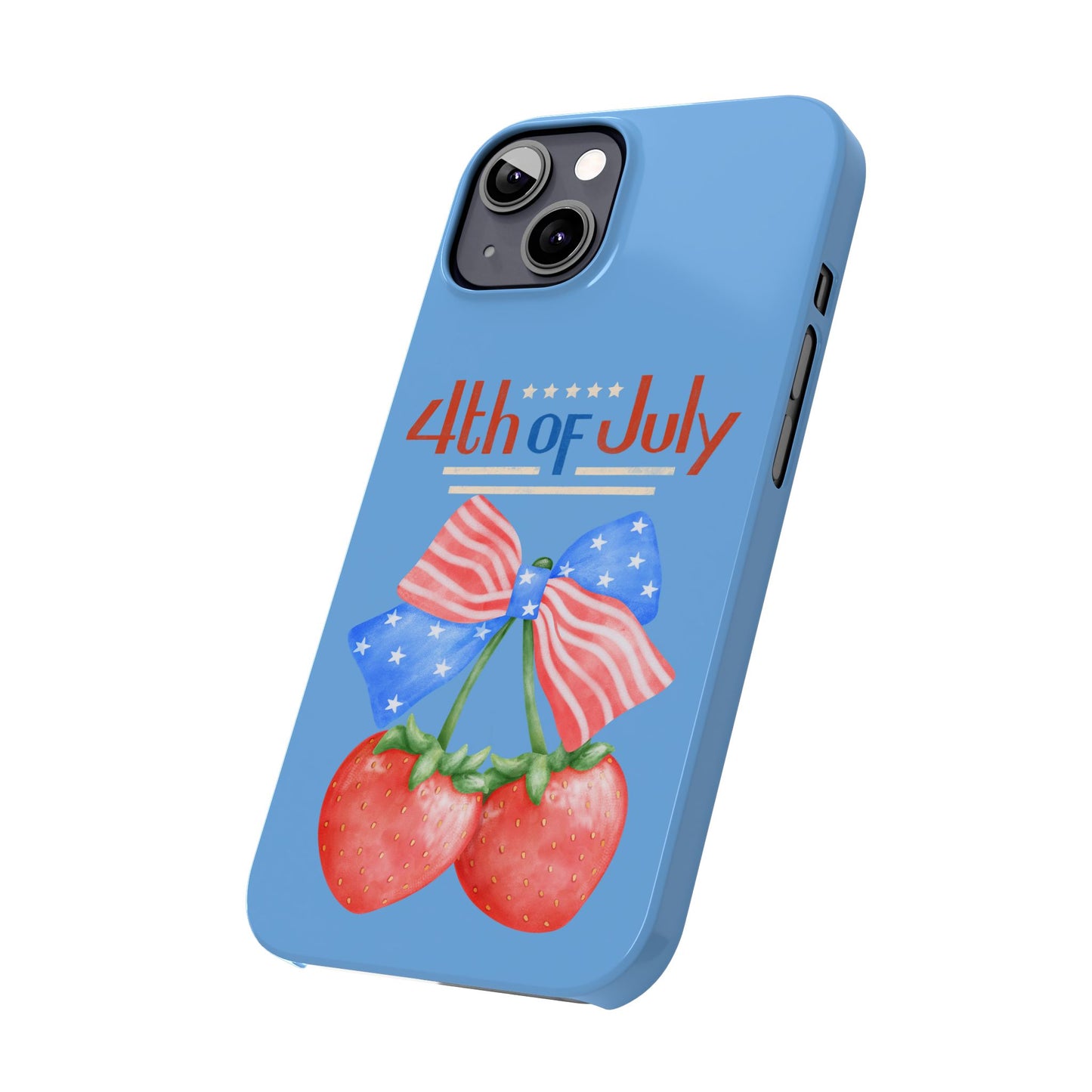 Patriotic Slim Phone Cases for 4th of July | Americana Accessories, Summer Gift, Holiday Celebration, Phone Protection