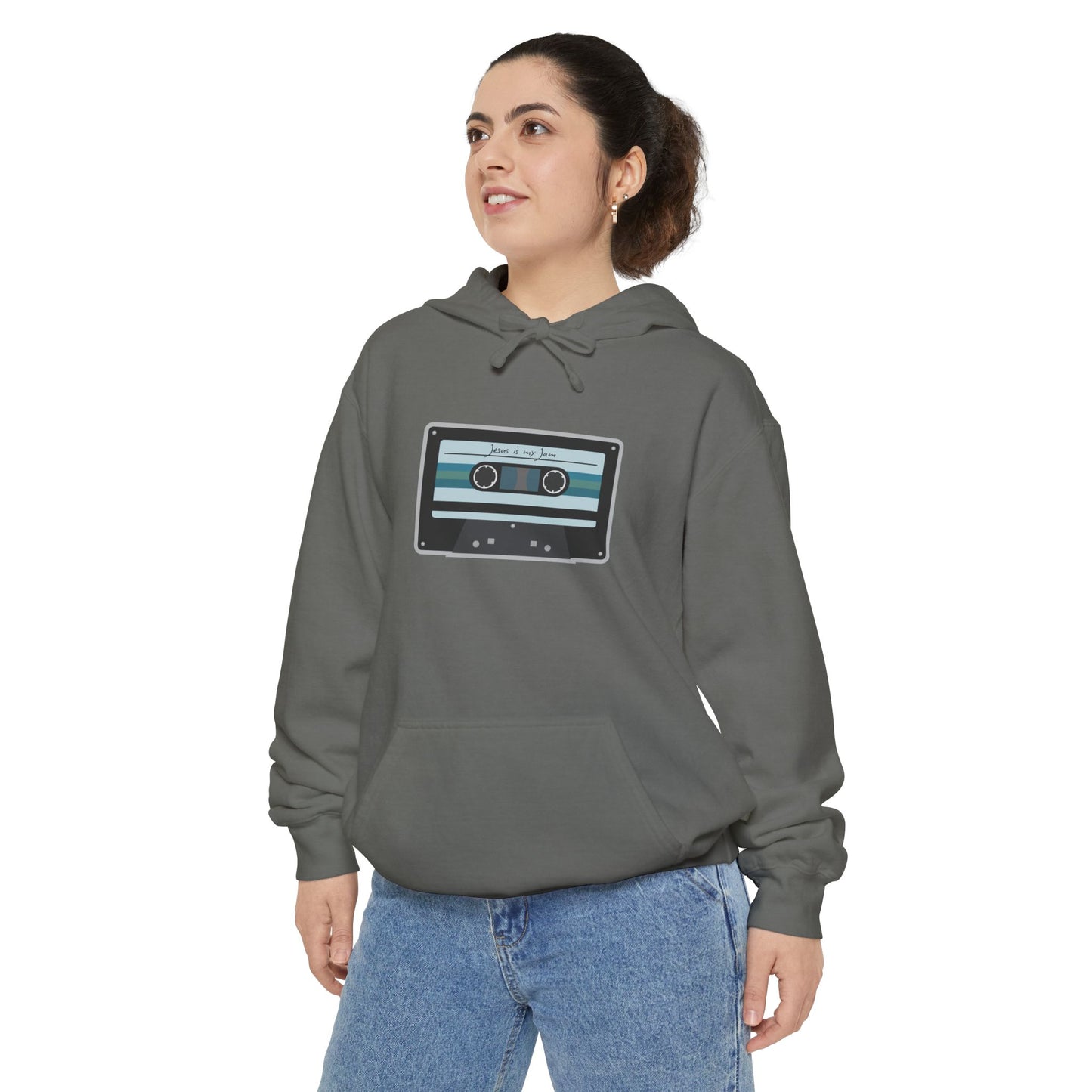 Christian Cassette Tape Hoodie - Jesus is My Jam Design