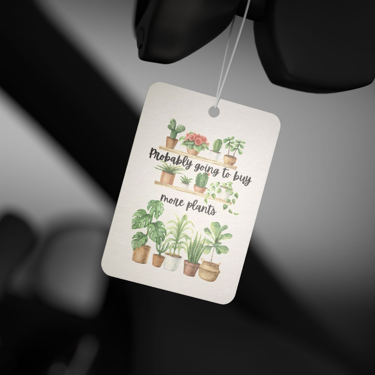 Plant Lover's Car Air Freshener, Cute Car Decor