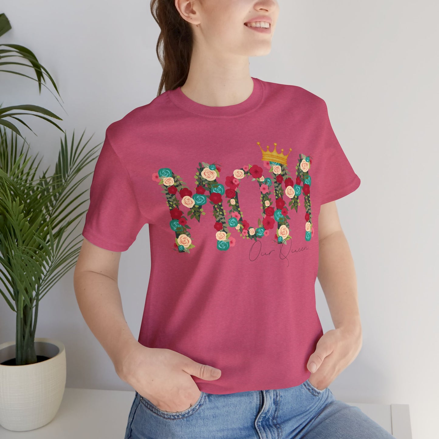 Floral Mom Queen T-Shirt - Mother's Day Gift