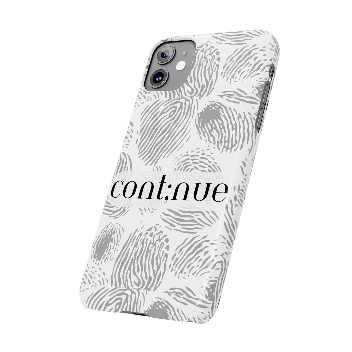 Fingerprint Design Slim Phone Case