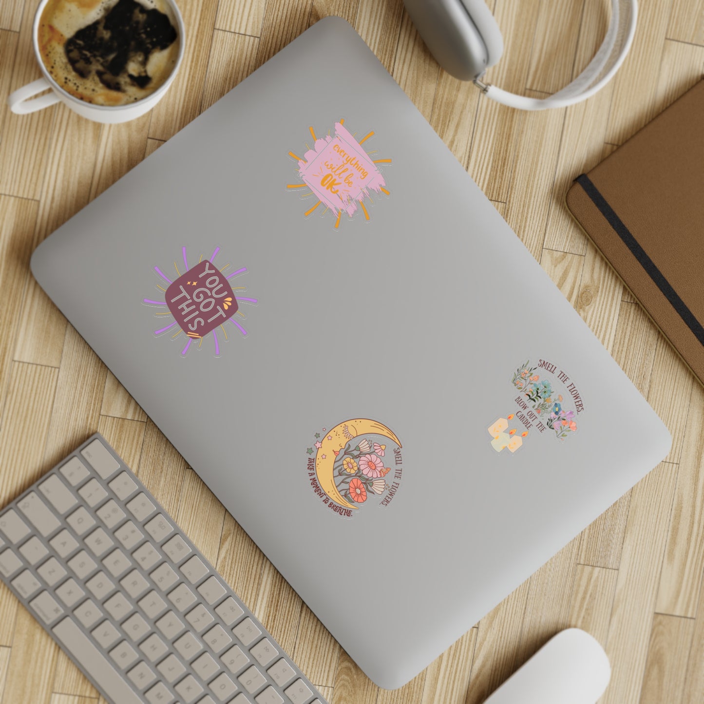 Positive affirmation sticker sheet, 10pcs