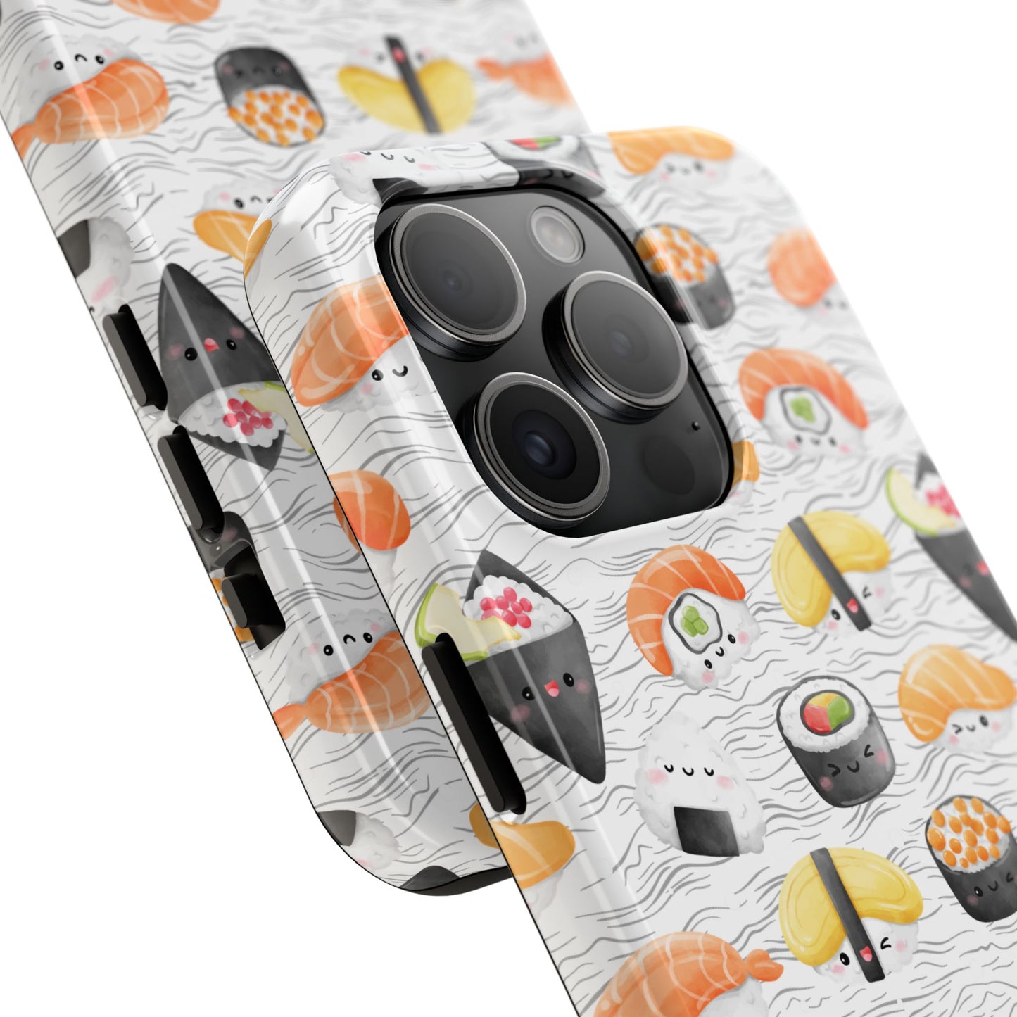 Cute Sushi Tough Phone Case - Durable and Stylish Design for Food Lovers