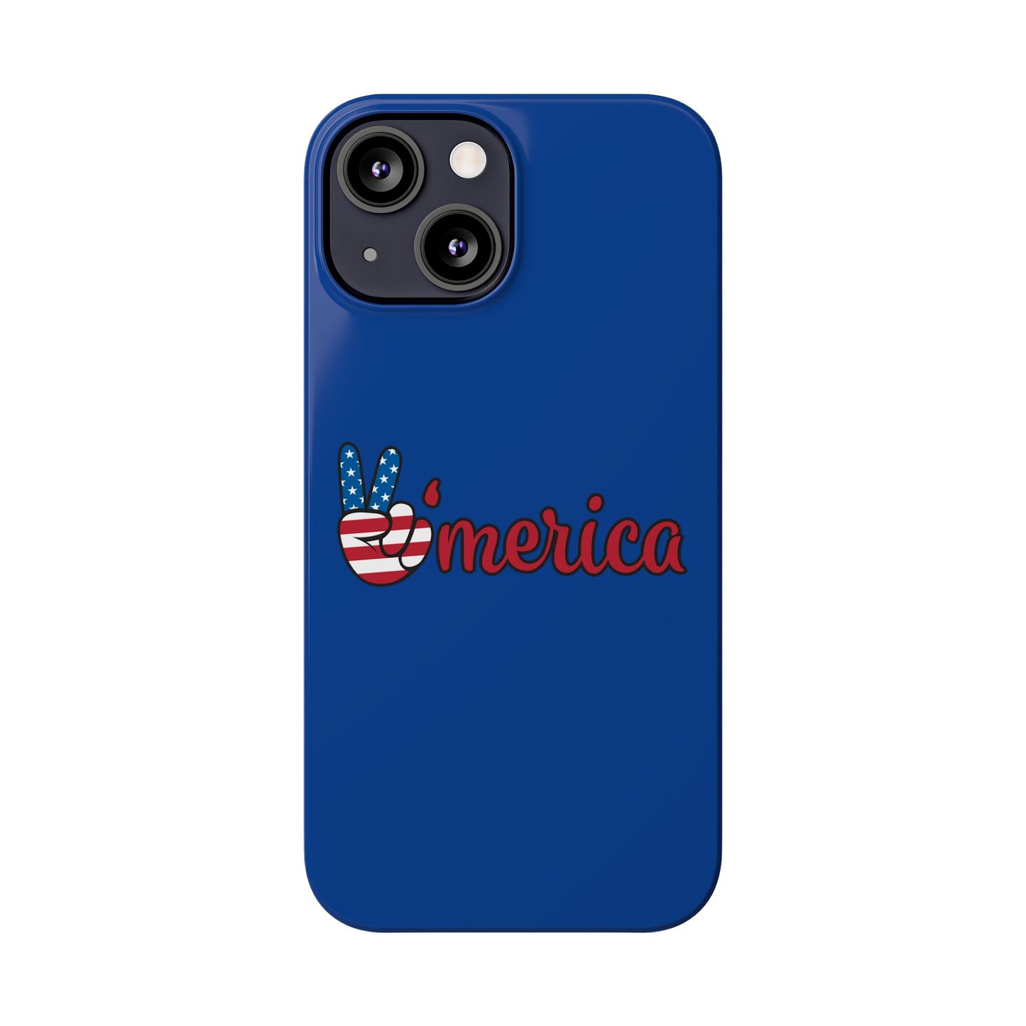 Slim Phone Case - 'Merica Design, Patriotic Phone Cover for Independence Day, 4th of July, USA Pride, Gift for Americans
