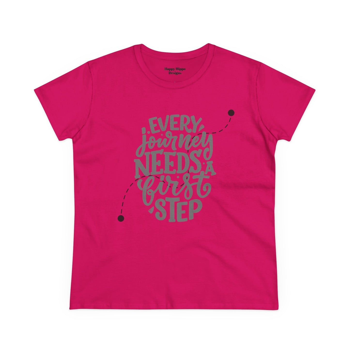 Inspirational Tee- 'Every Journey Needs a First Step'