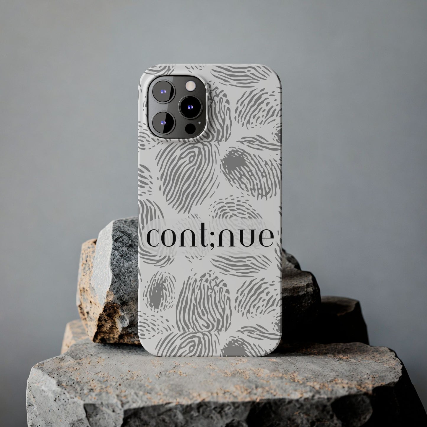 Fingerprint Design Slim Phone Case