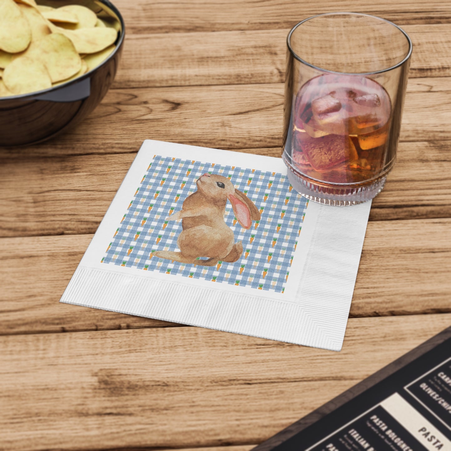 Rustic Rabbit Spring Napkin Set