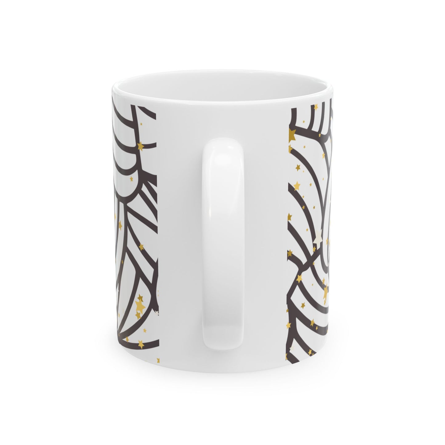 Ceramic Mug - Swirling Knot Design, Cozy Mug