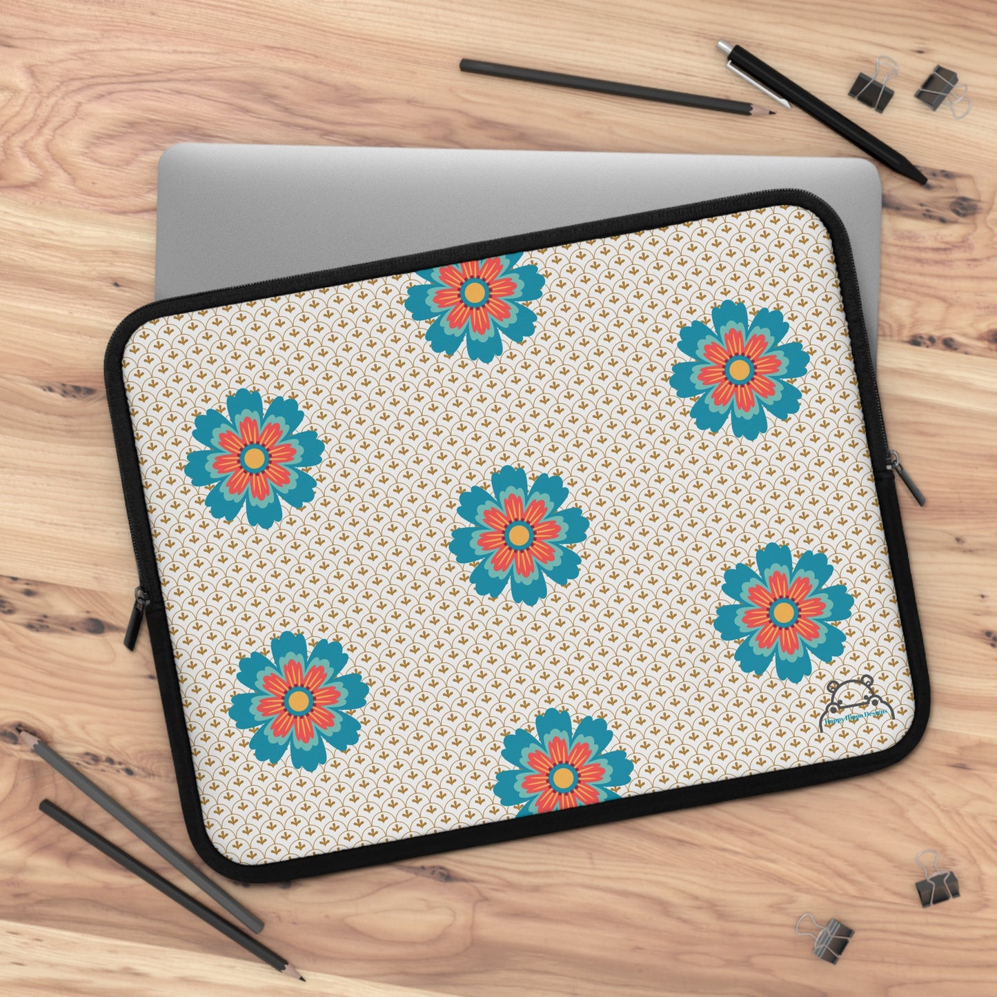 Colorful Floral Laptop Sleeve