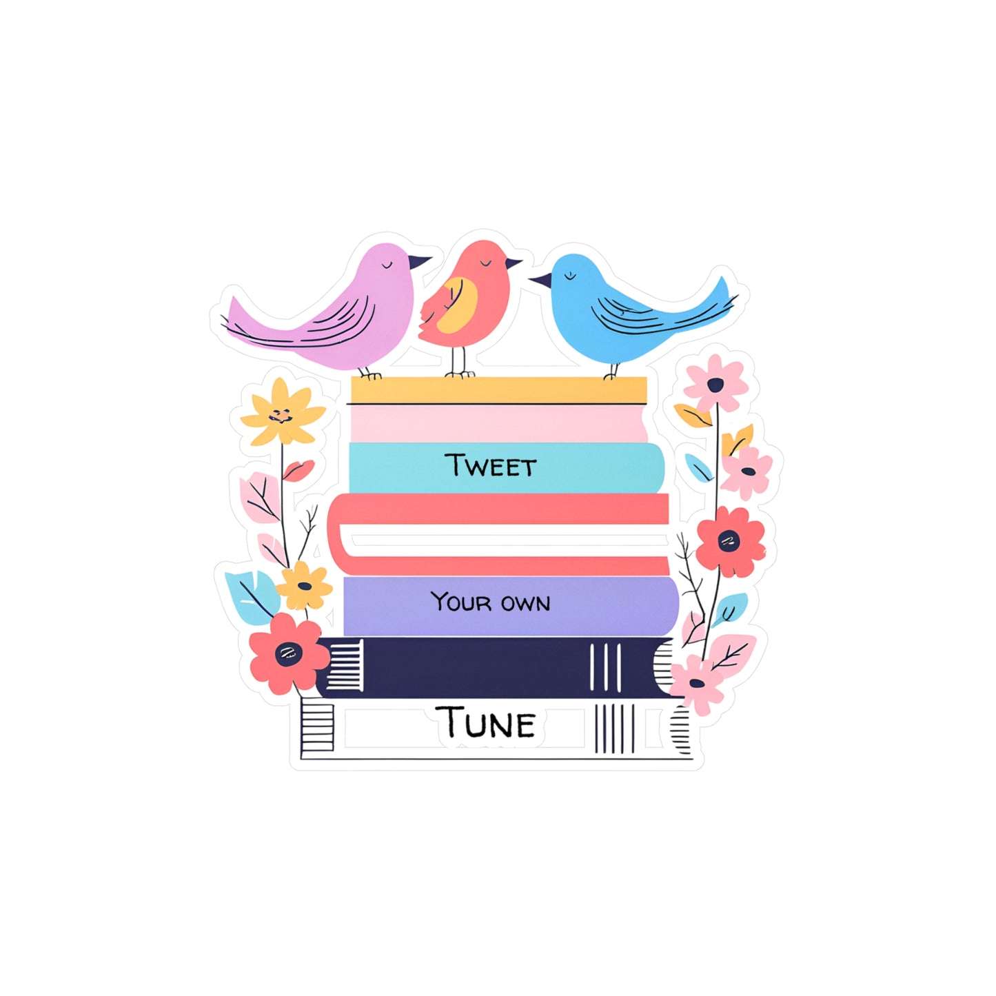 Tweet Your Own Tune-Vinyl Decal sticker
