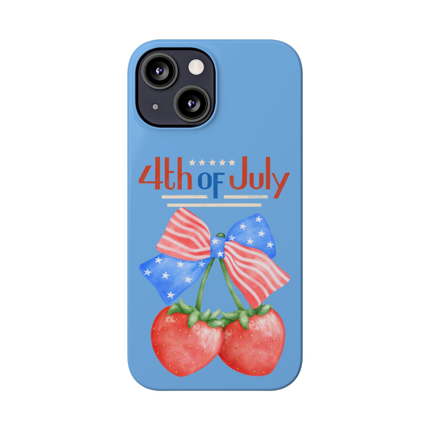 Patriotic Slim Phone Cases for 4th of July | Americana Accessories, Summer Gift, Holiday Celebration, Phone Protection