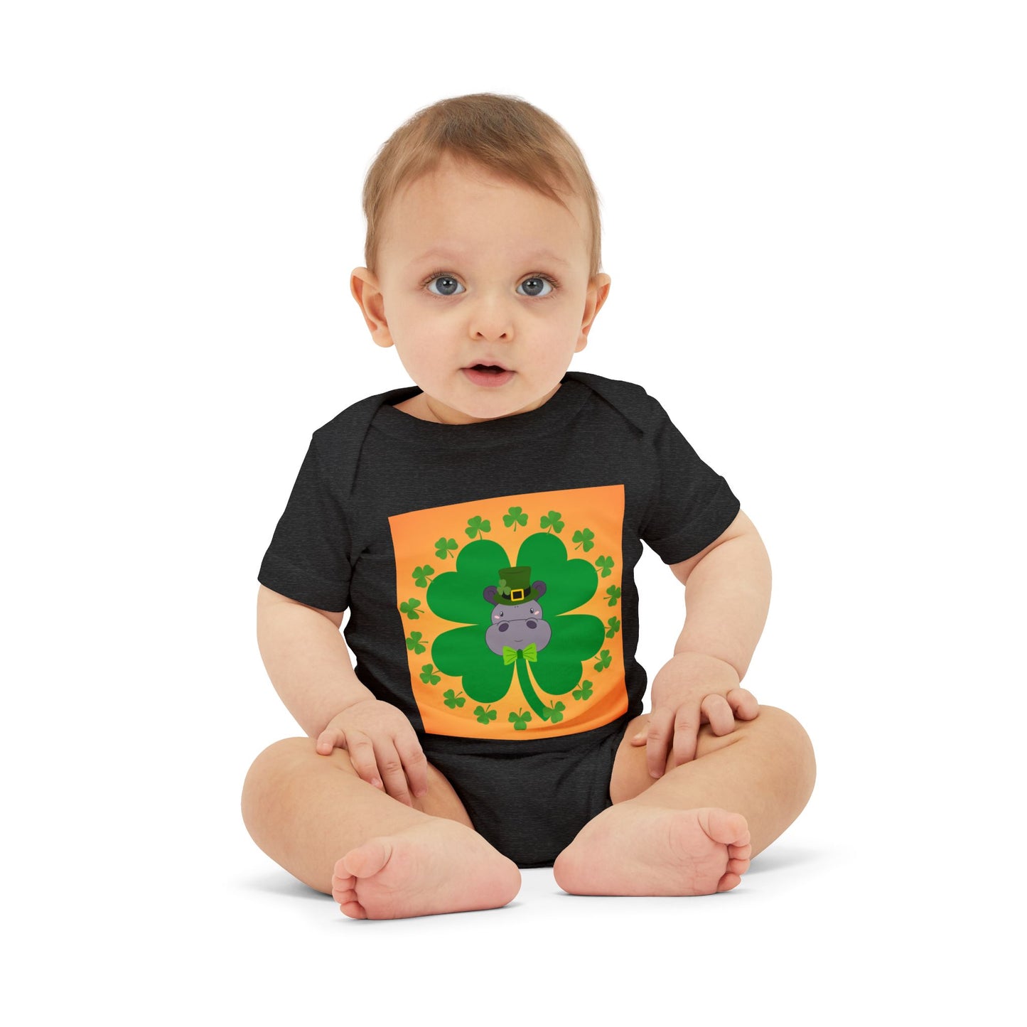 Infant Onesie - Pinch Proof Lucky Hippo