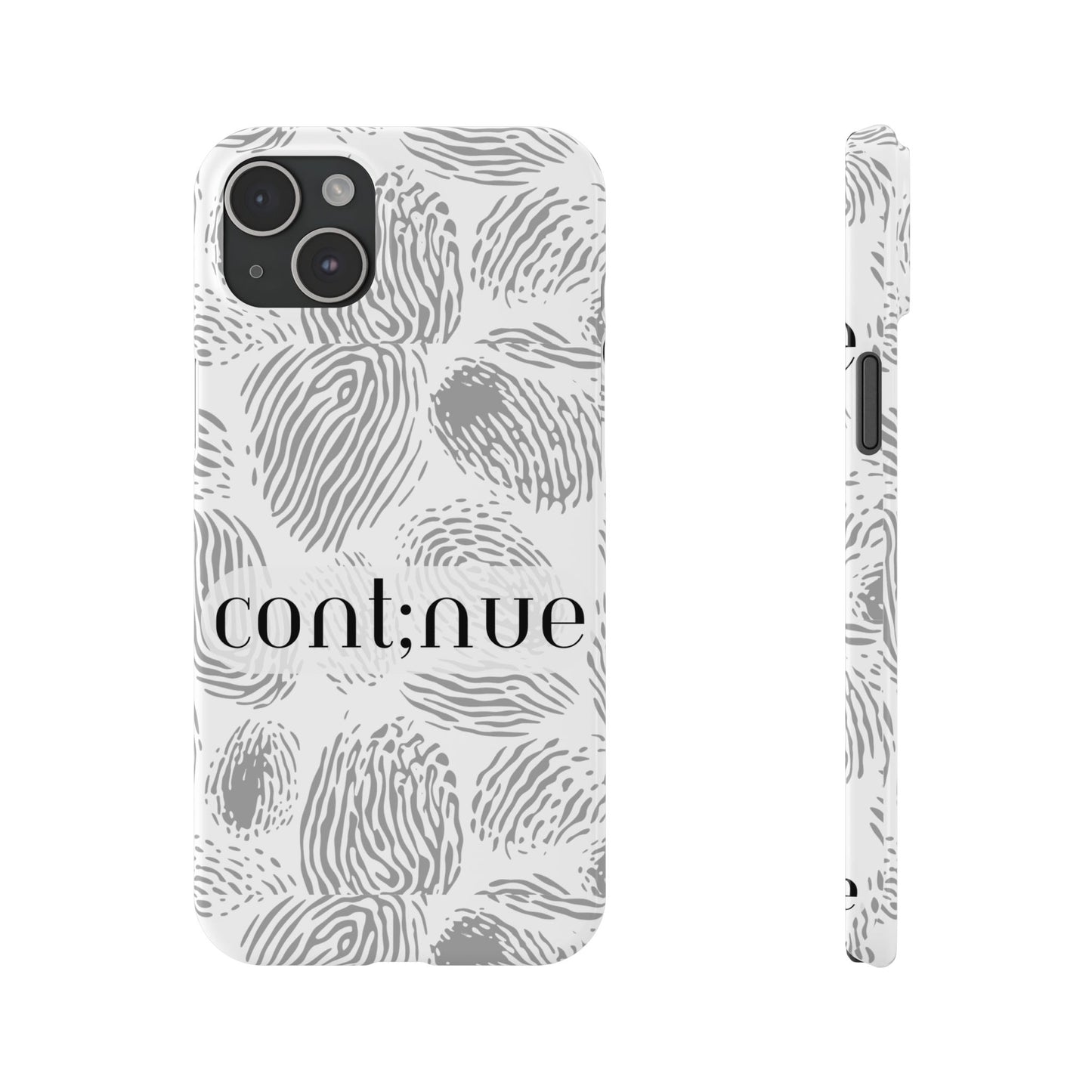 Fingerprint Design Slim Phone Case