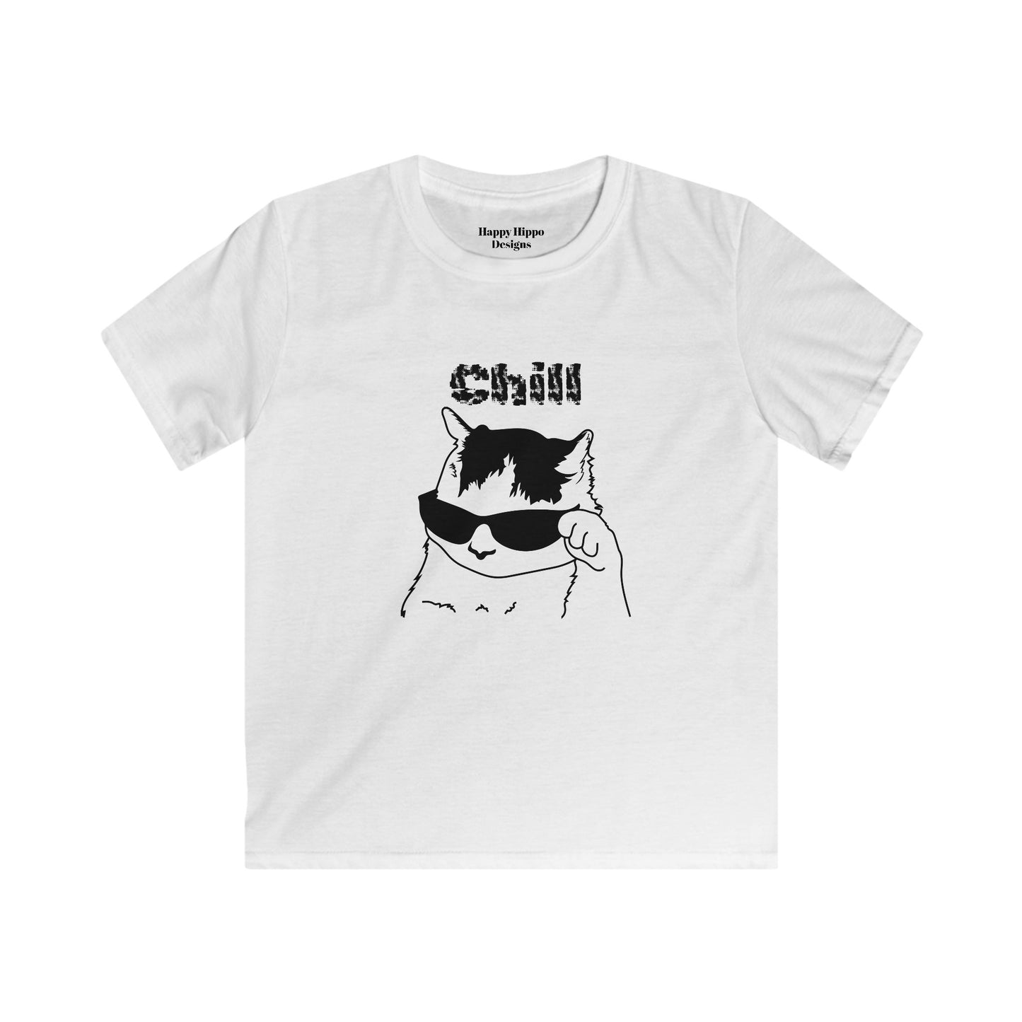 Cool Cat Kids Tee- Chill tee