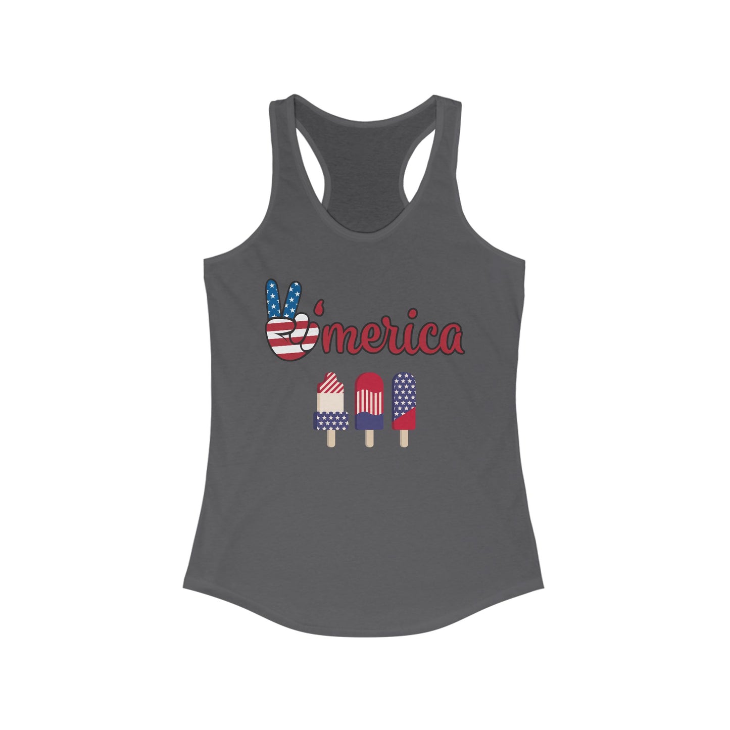 Patriotic Womens Racerback Tank 4th of July Top
