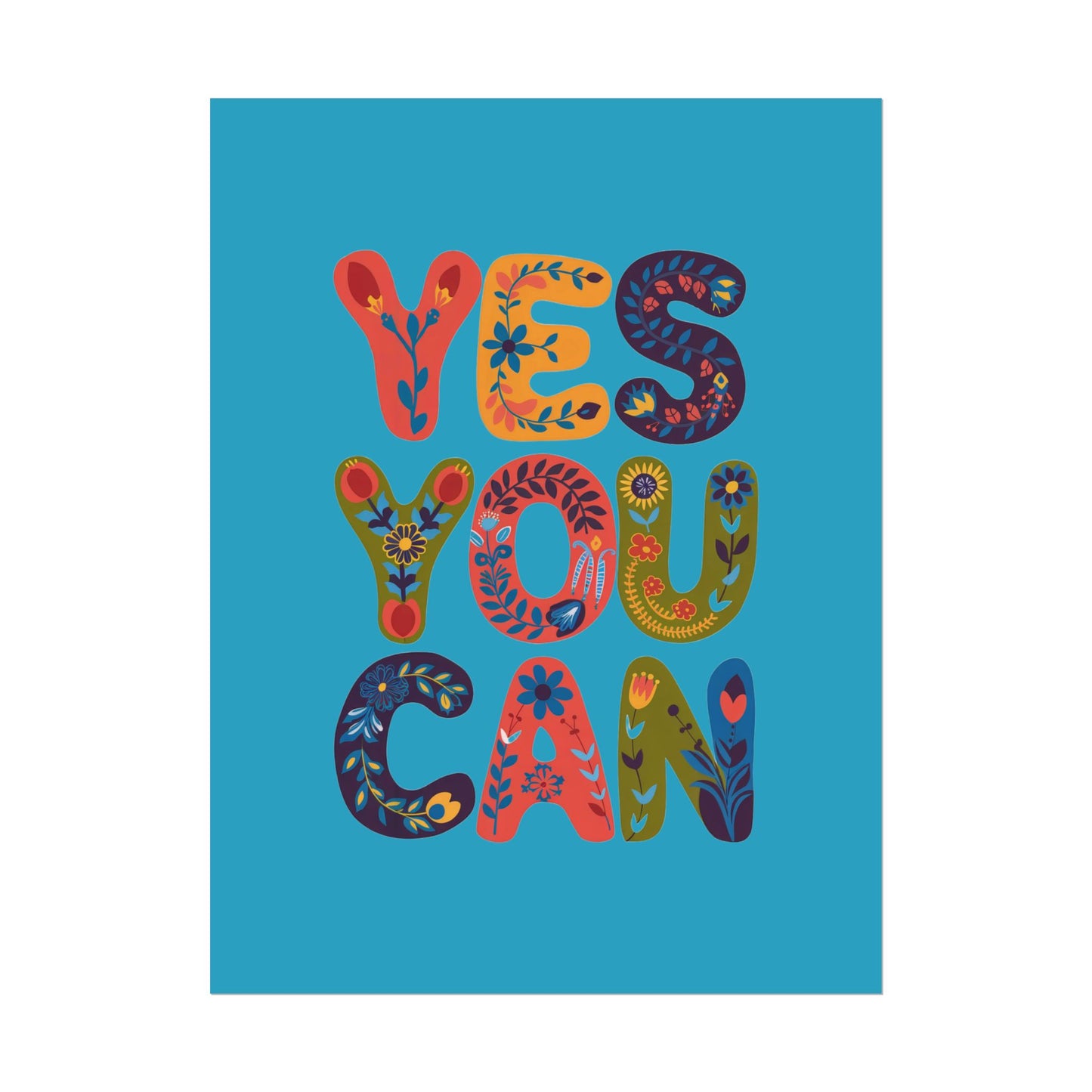 Poster - Yes You Can Inspirational Poster