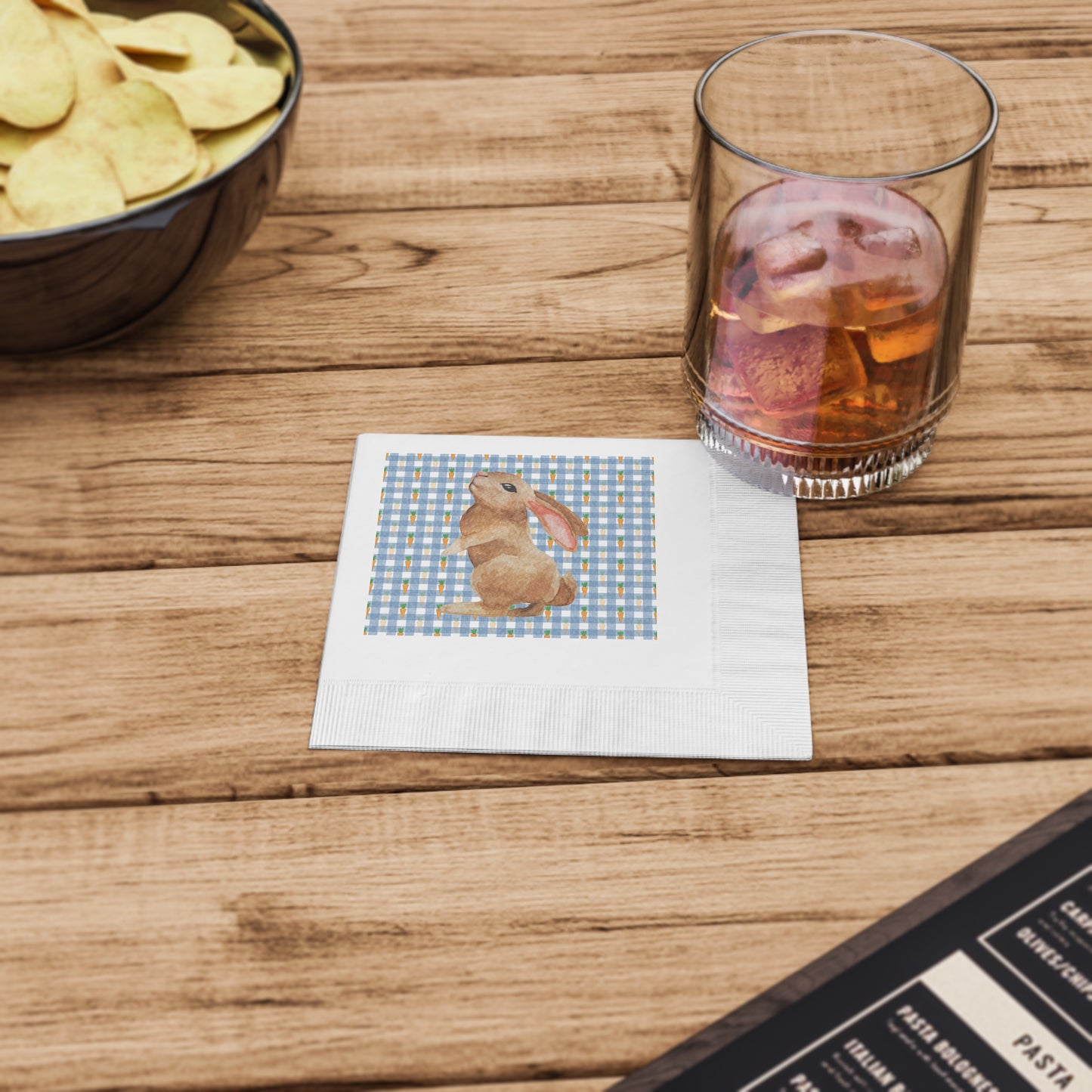 Rustic Rabbit Spring Napkin Set