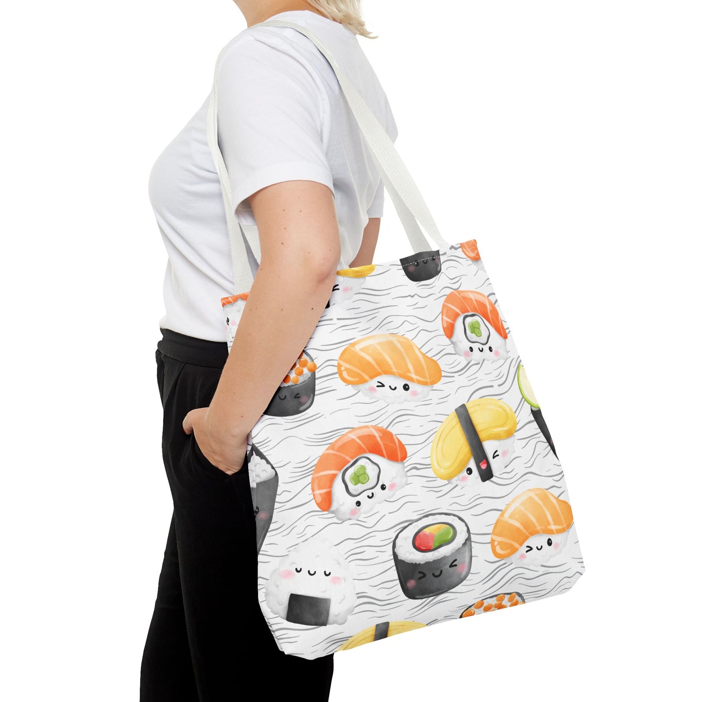 Cute Sushi Pattern Tote Bag - Perfect for Food Lovers