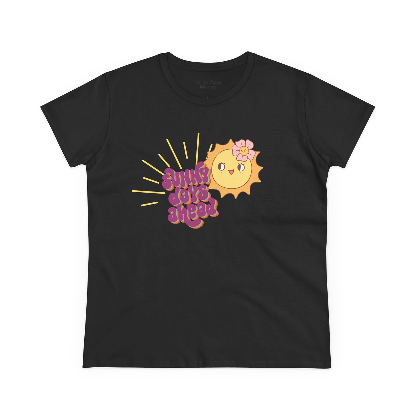 Cotton Tee - Sunny Days Ahead Cute Graphic T-Shirt for Summer Vibes