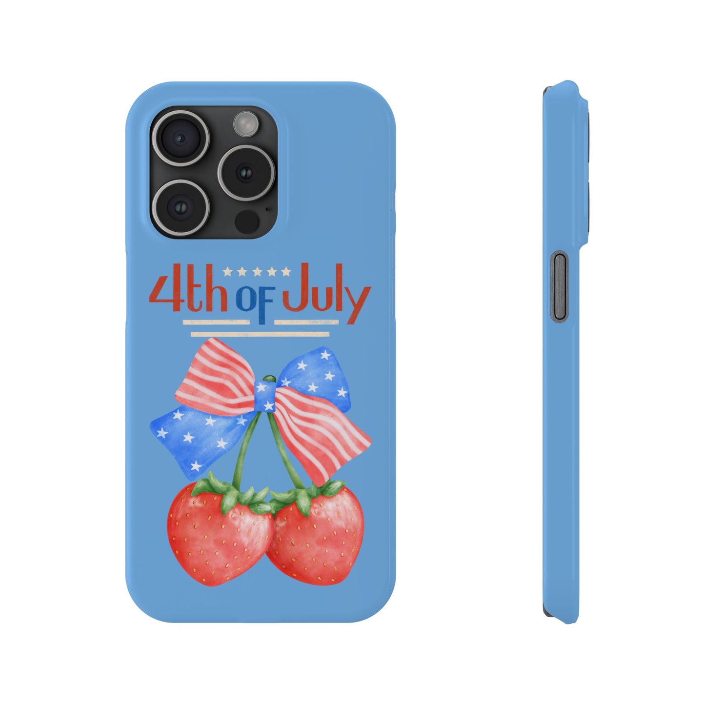 Patriotic Slim Phone Cases for 4th of July | Americana Accessories, Summer Gift, Holiday Celebration, Phone Protection