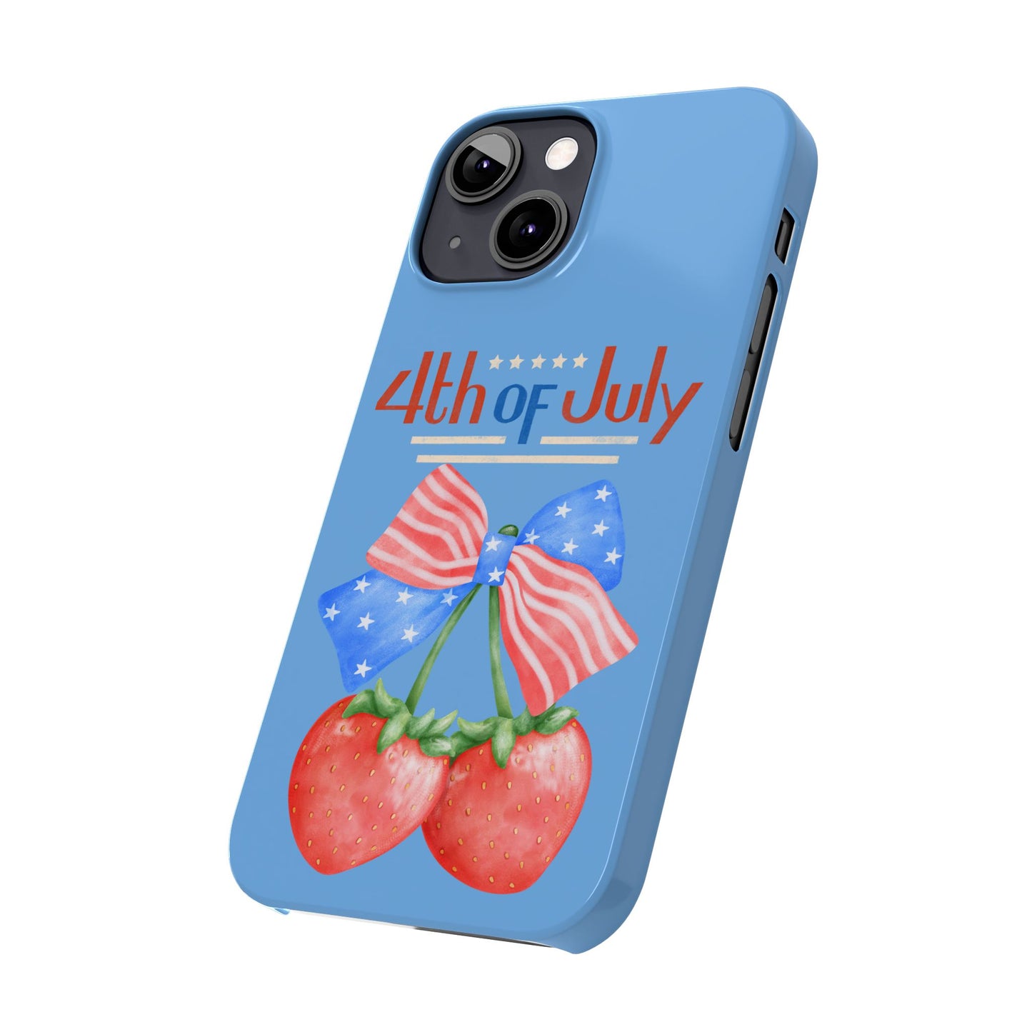 Patriotic Slim Phone Cases for 4th of July | Americana Accessories, Summer Gift, Holiday Celebration, Phone Protection