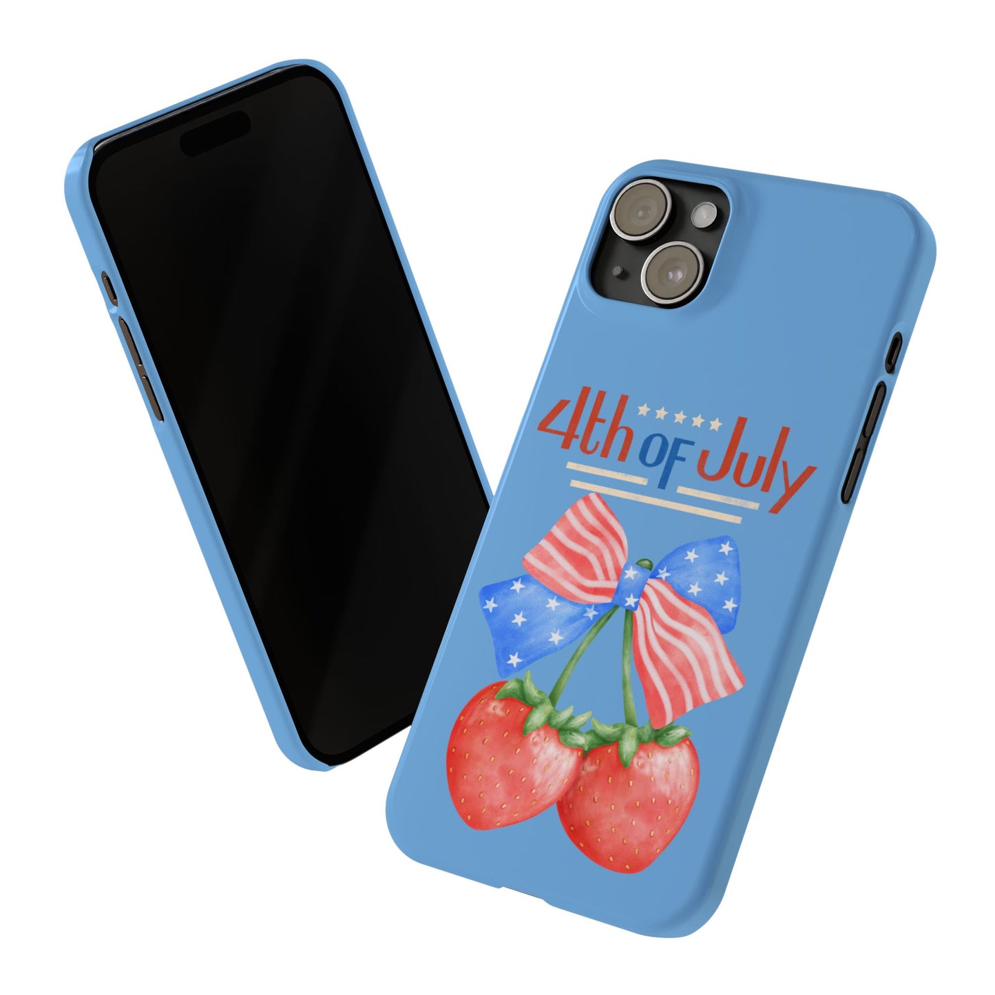 Patriotic Slim Phone Cases for 4th of July | Americana Accessories, Summer Gift, Holiday Celebration, Phone Protection
