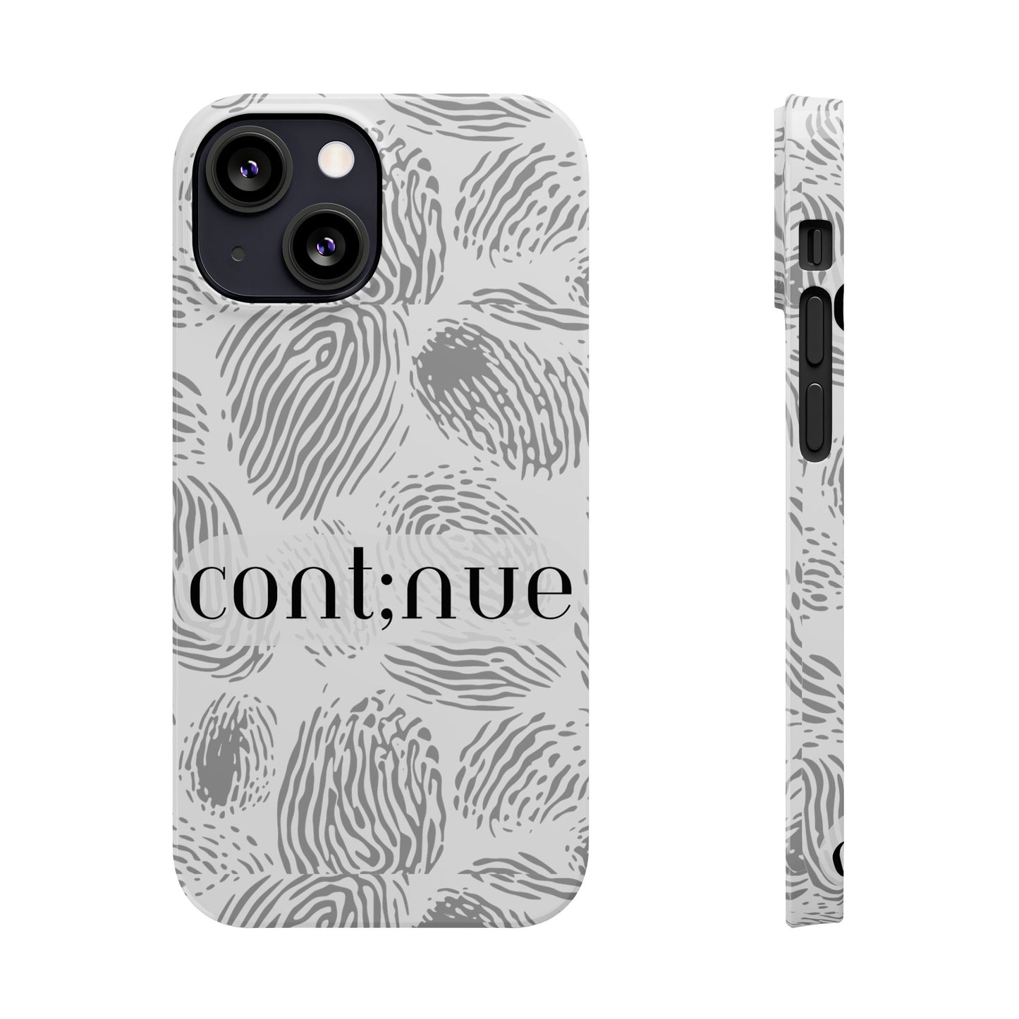 Fingerprint Design Slim Phone Case