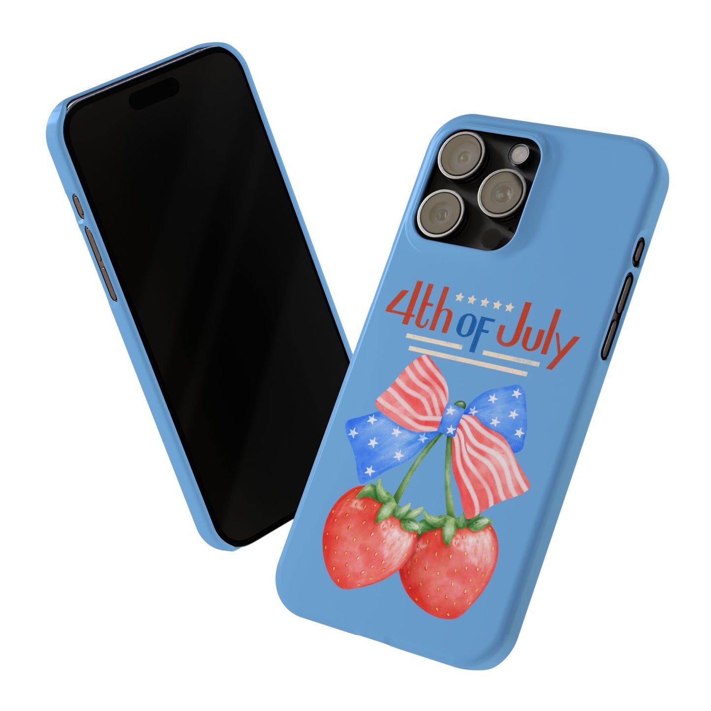 Patriotic Slim Phone Cases for 4th of July | Americana Accessories, Summer Gift, Holiday Celebration, Phone Protection
