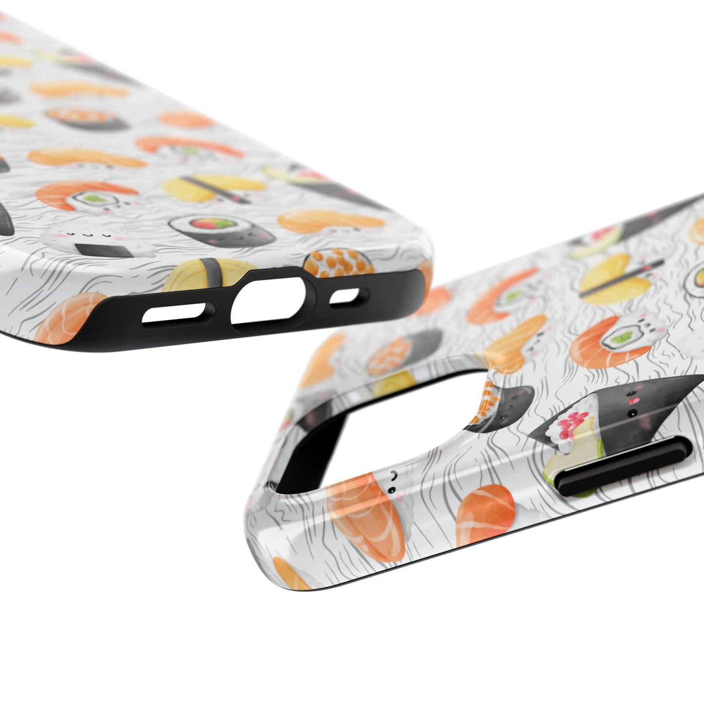 Cute Sushi Tough Phone Case - Durable and Stylish Design for Food Lovers