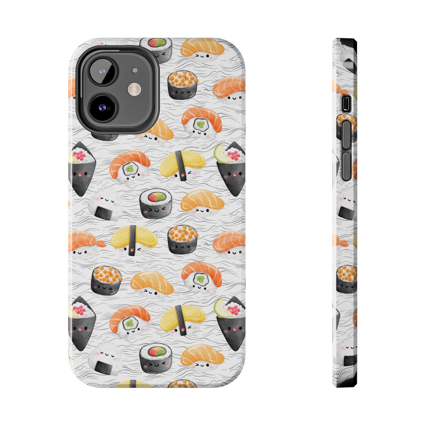 Cute Sushi Tough Phone Case - Durable and Stylish Design for Food Lovers
