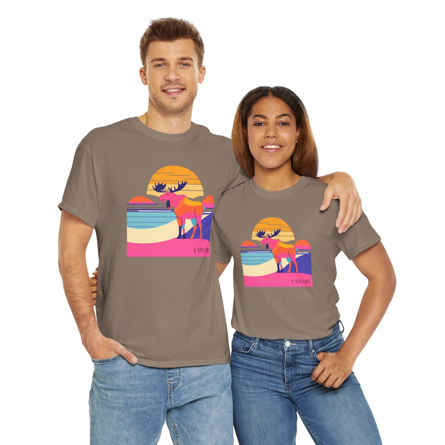Explore Moose Tee - Adventure Lovers