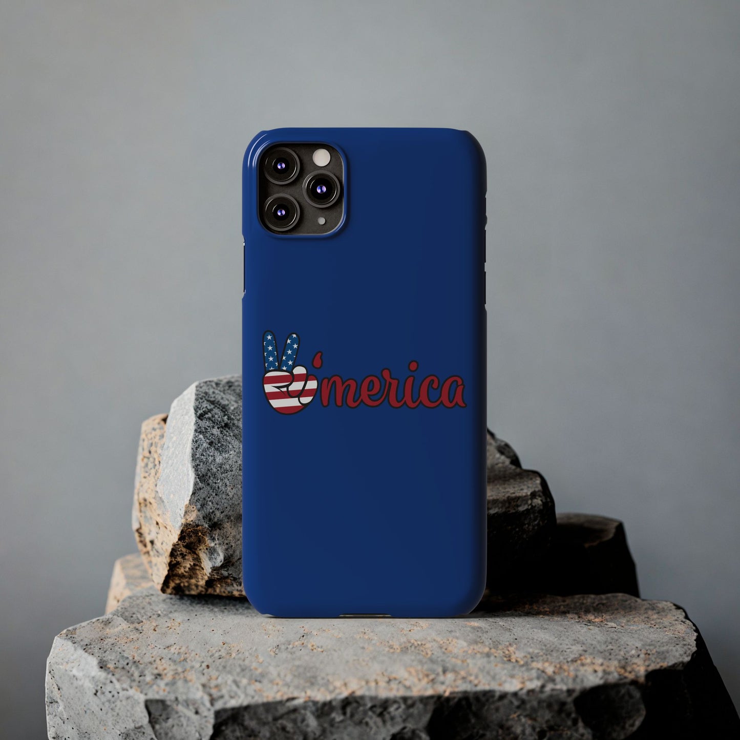 Slim Phone Case - 'Merica Design, Patriotic Phone Cover for Independence Day, 4th of July, USA Pride, Gift for Americans