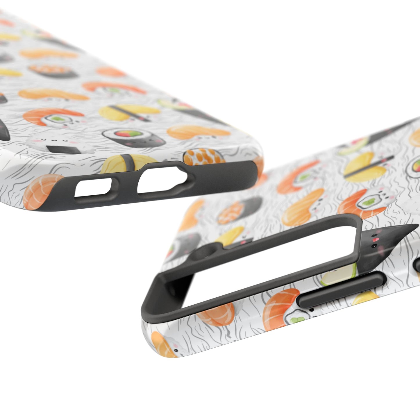 Cute Sushi Tough Phone Case - Durable and Stylish Design for Food Lovers