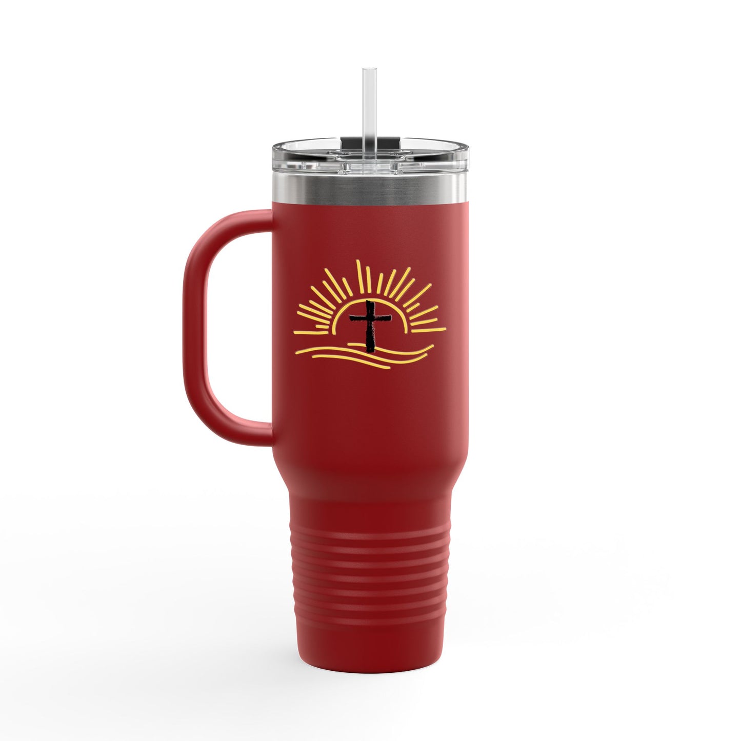 Faith-Inspired Insulated Travel Mug, 40oz | Christian Gift, Coffee Lover, Summer Picnics, Outdoor Adventures, Inspirational Quote
