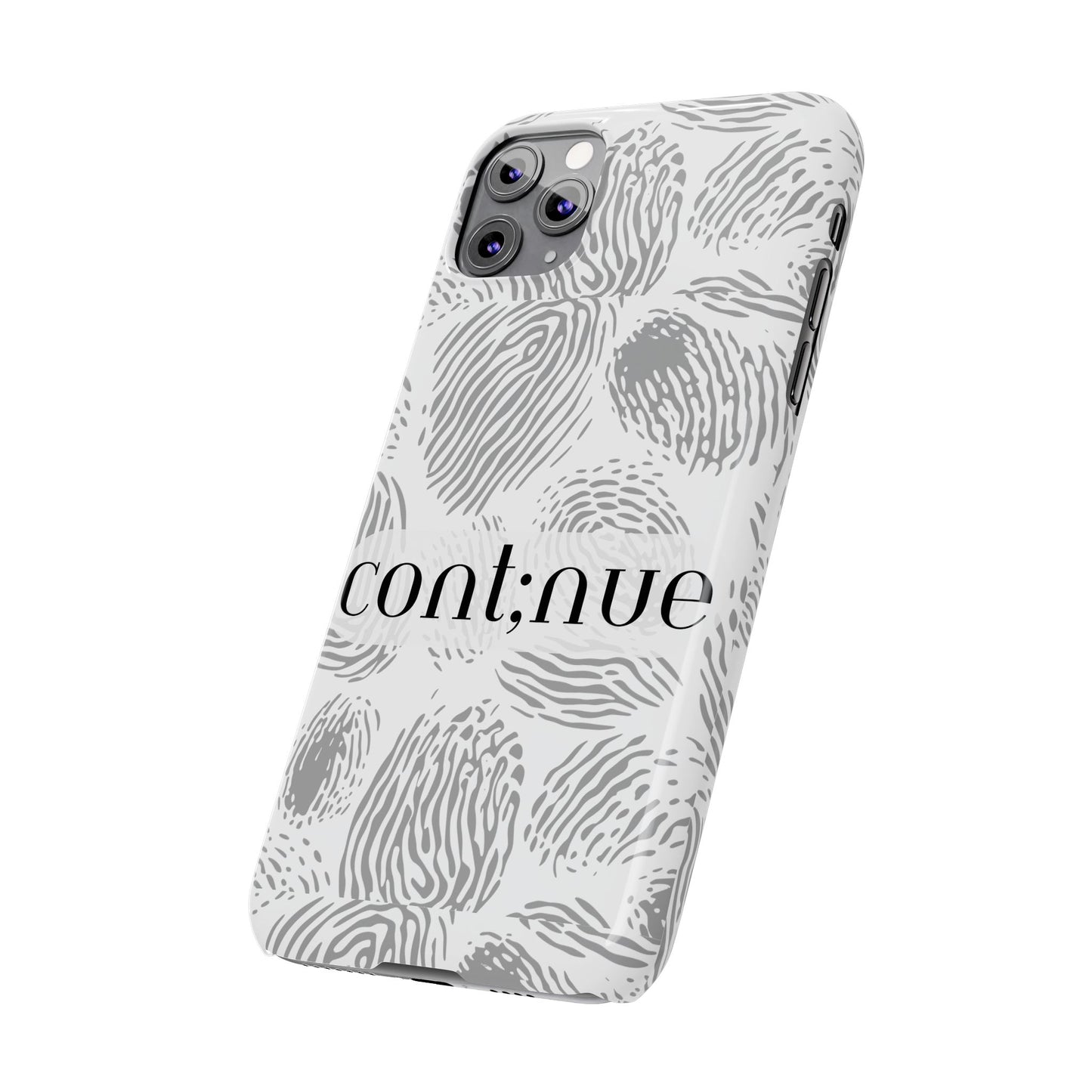 Fingerprint Design Slim Phone Case