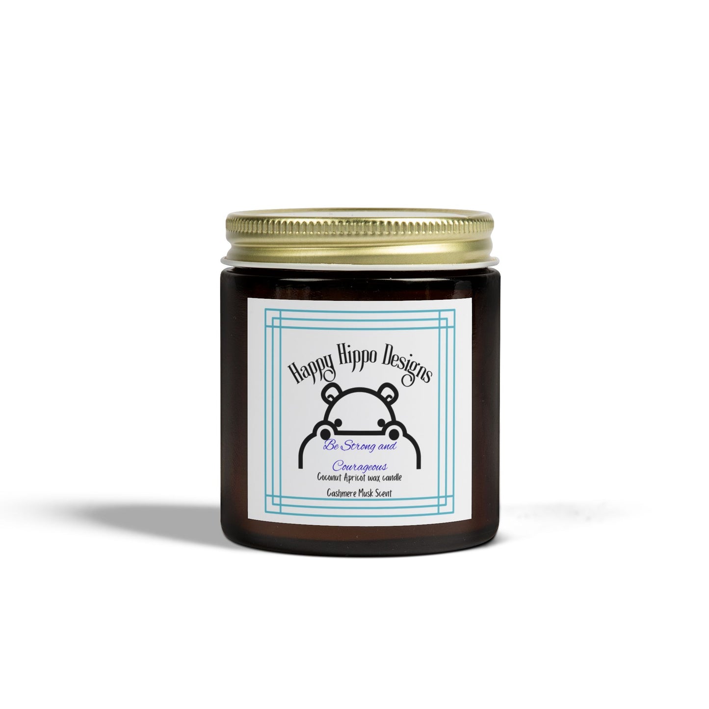 Cozy Scented Candles, Be Strong and Courageous- Cashmere Musk-Scented Candle